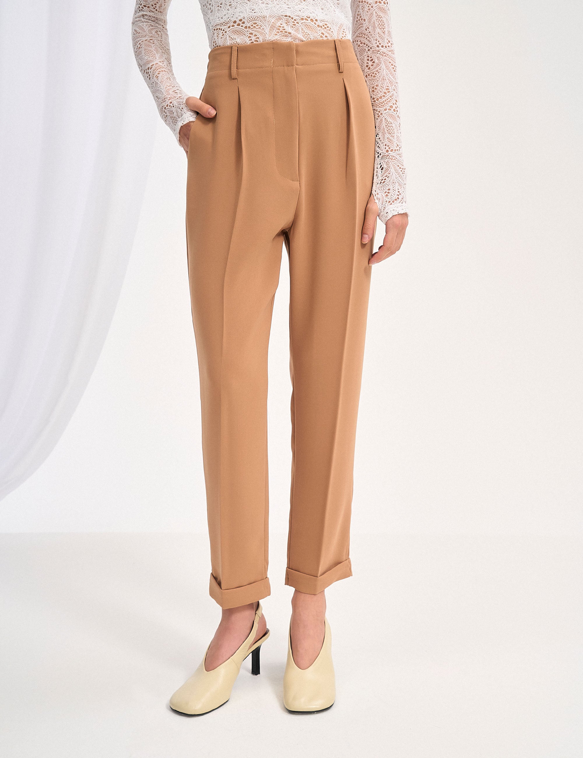 Calça Alicia Crepe Mocha