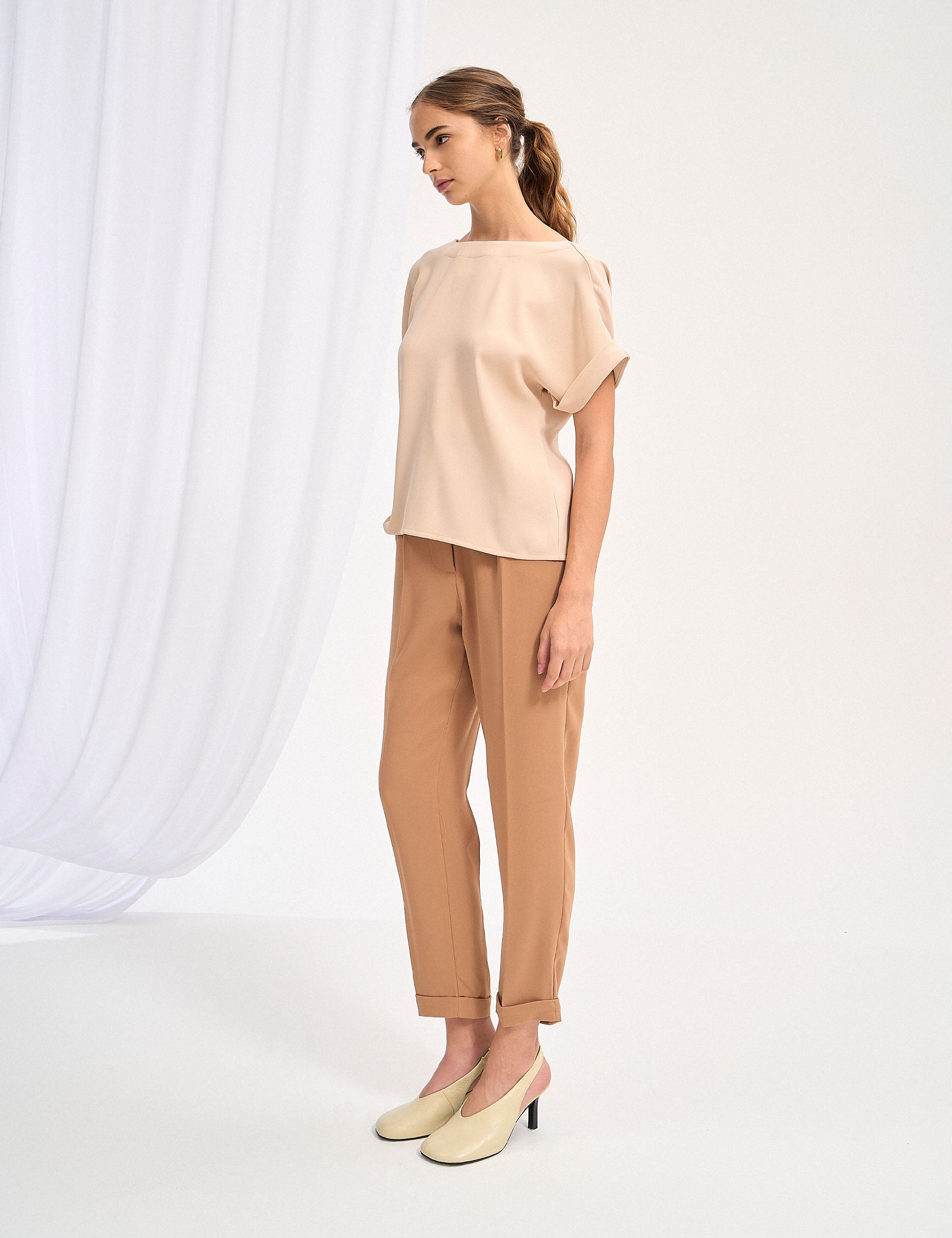 Calça Alicia Crepe Mocha