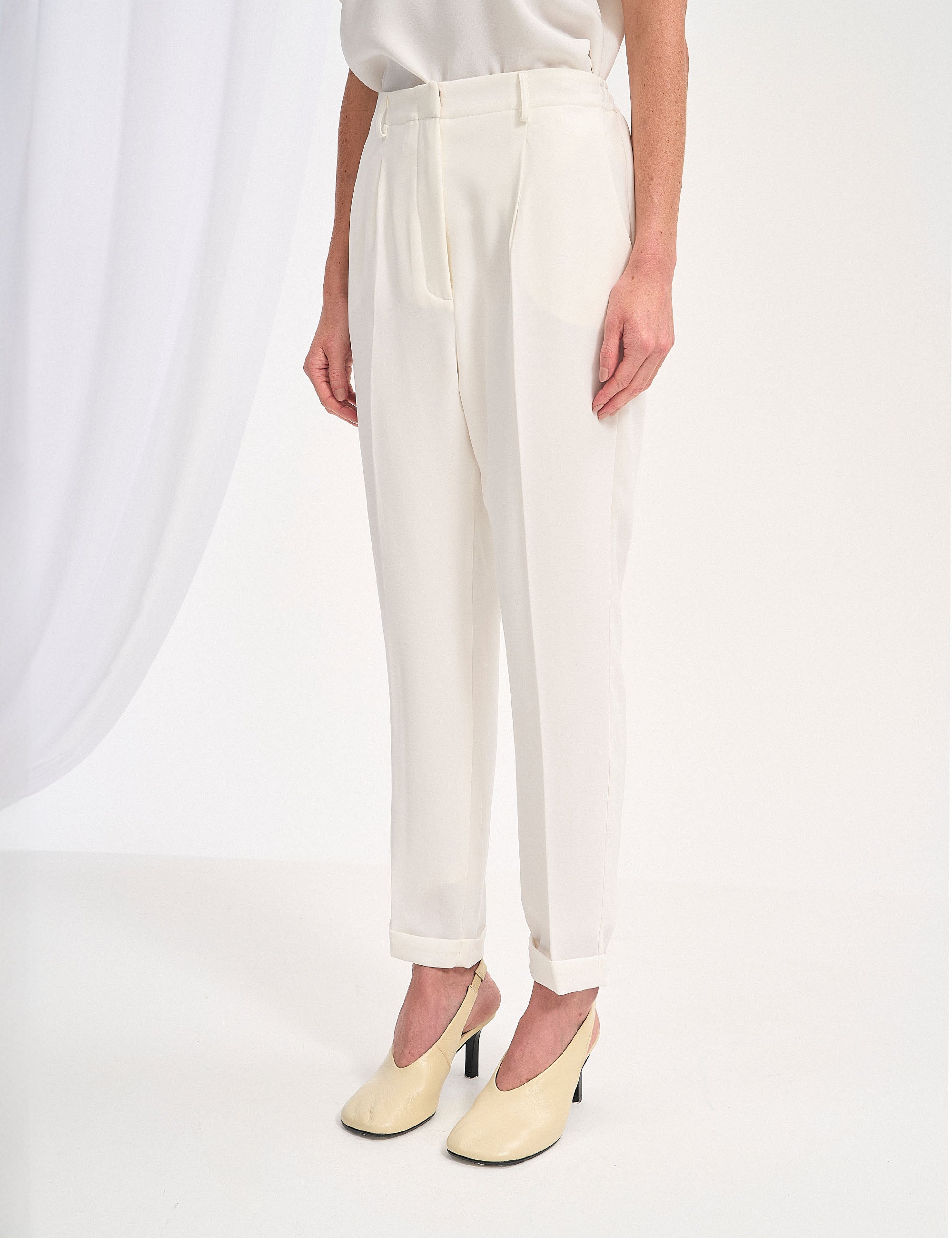 Calça Alicia Crepe Off White