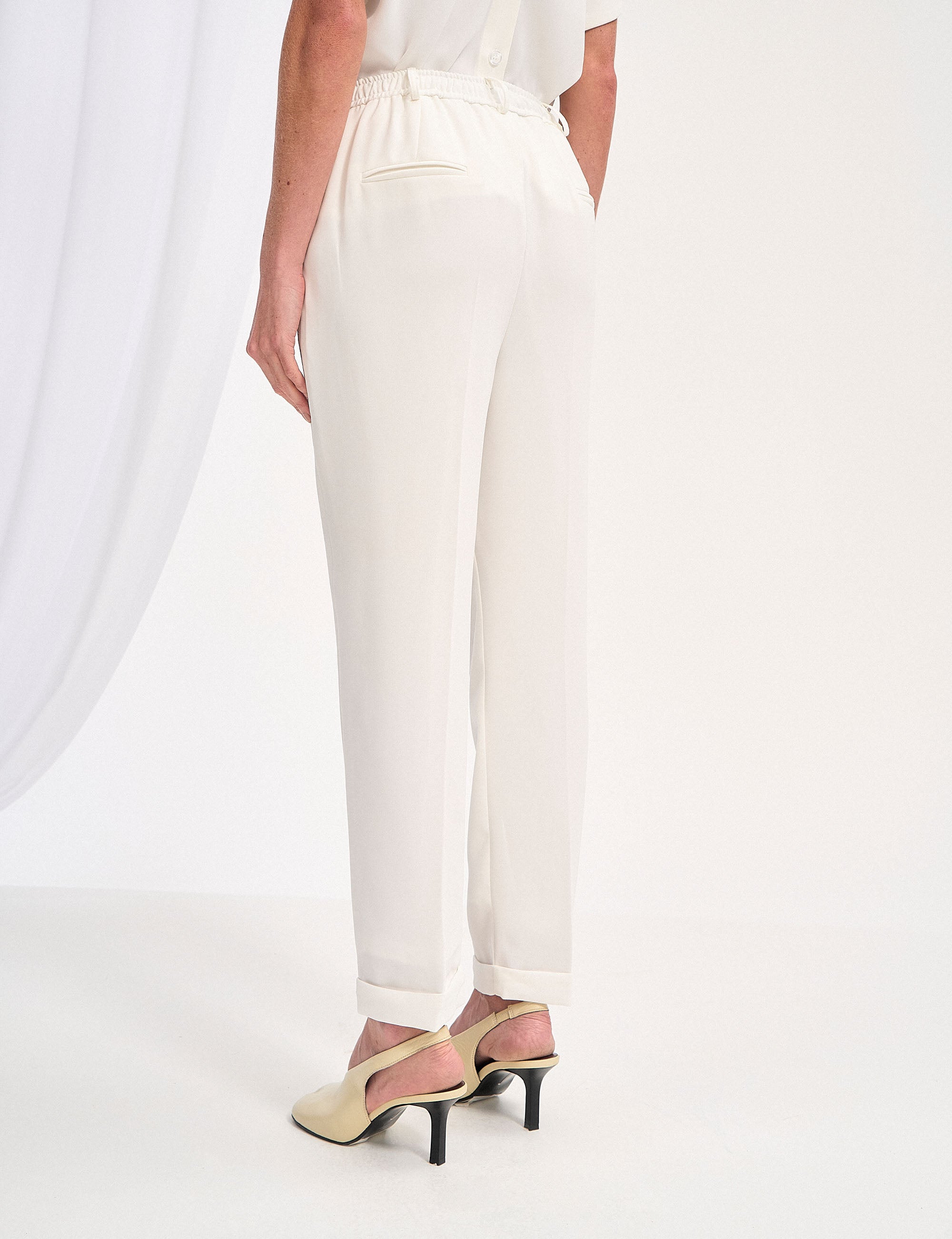 Calça Alicia Crepe Off White