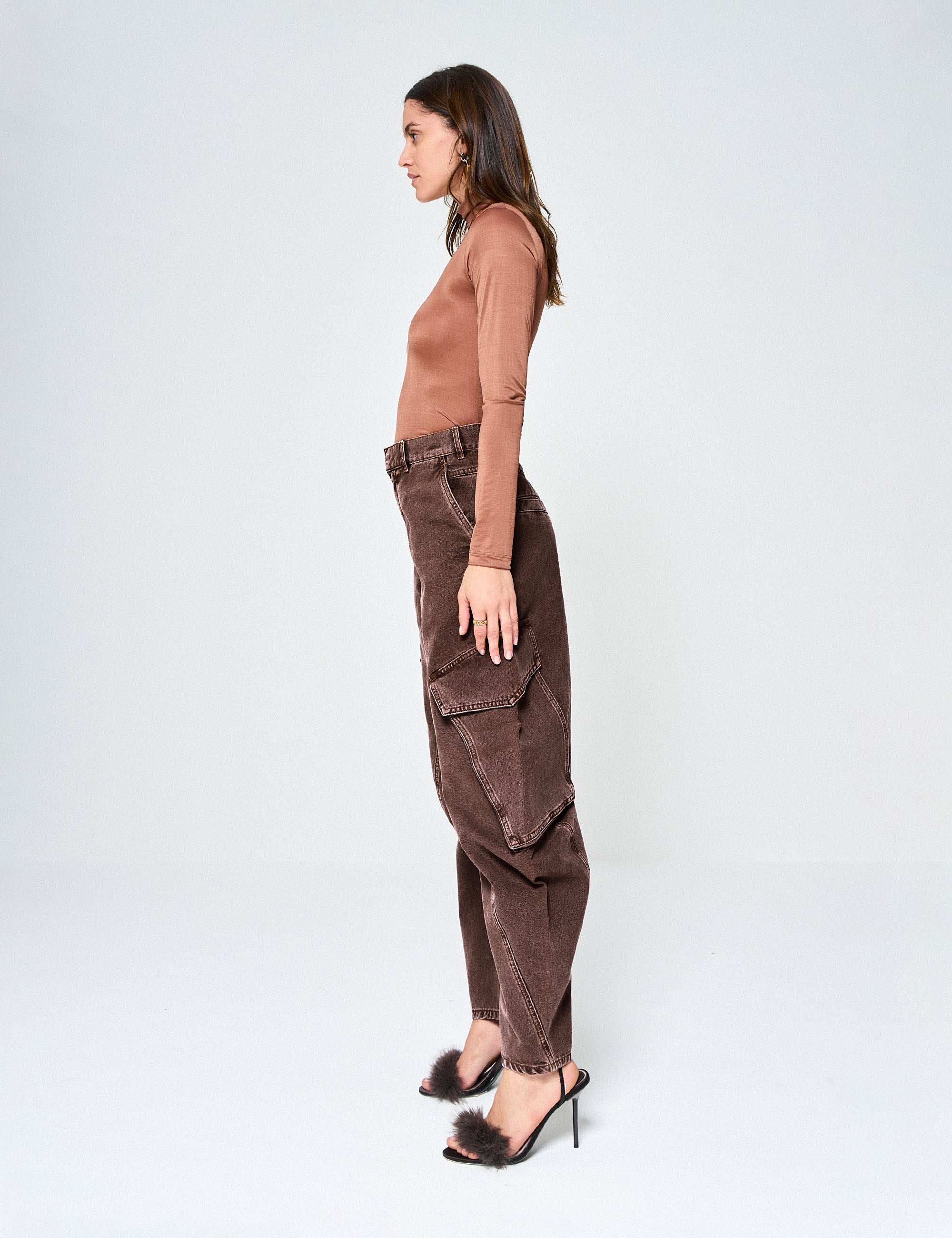 Calça Coney Marrom Estonado
