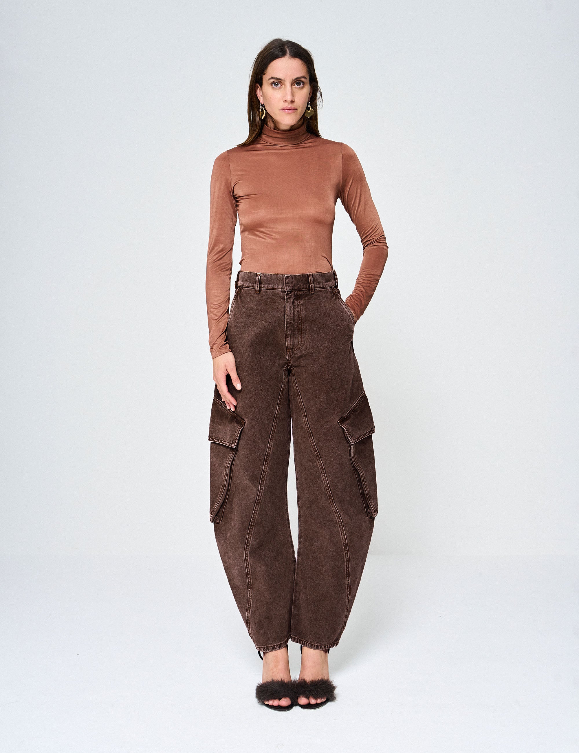 Calça Coney Marrom Estonado
