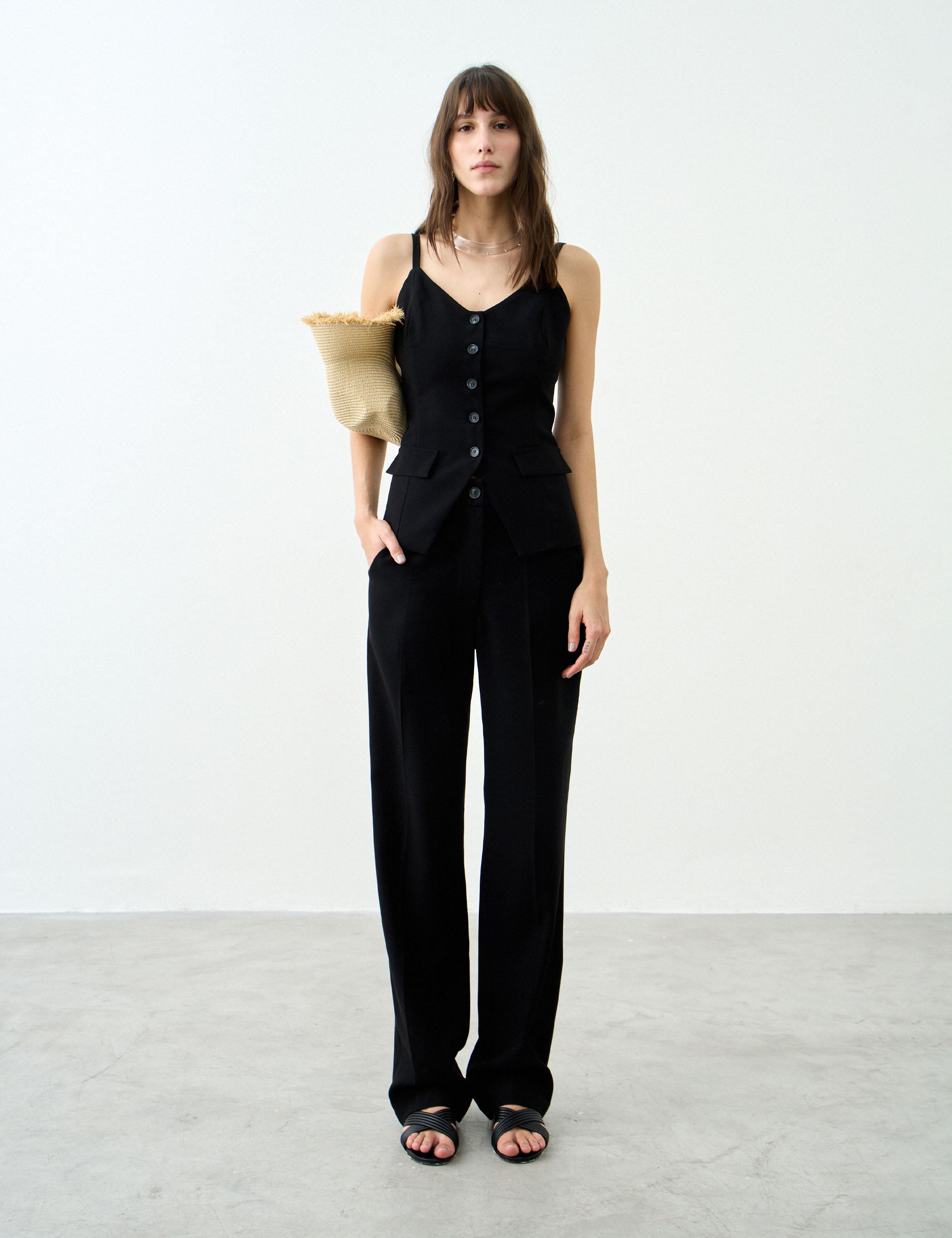 Calça Lia Alfaiataria Preto