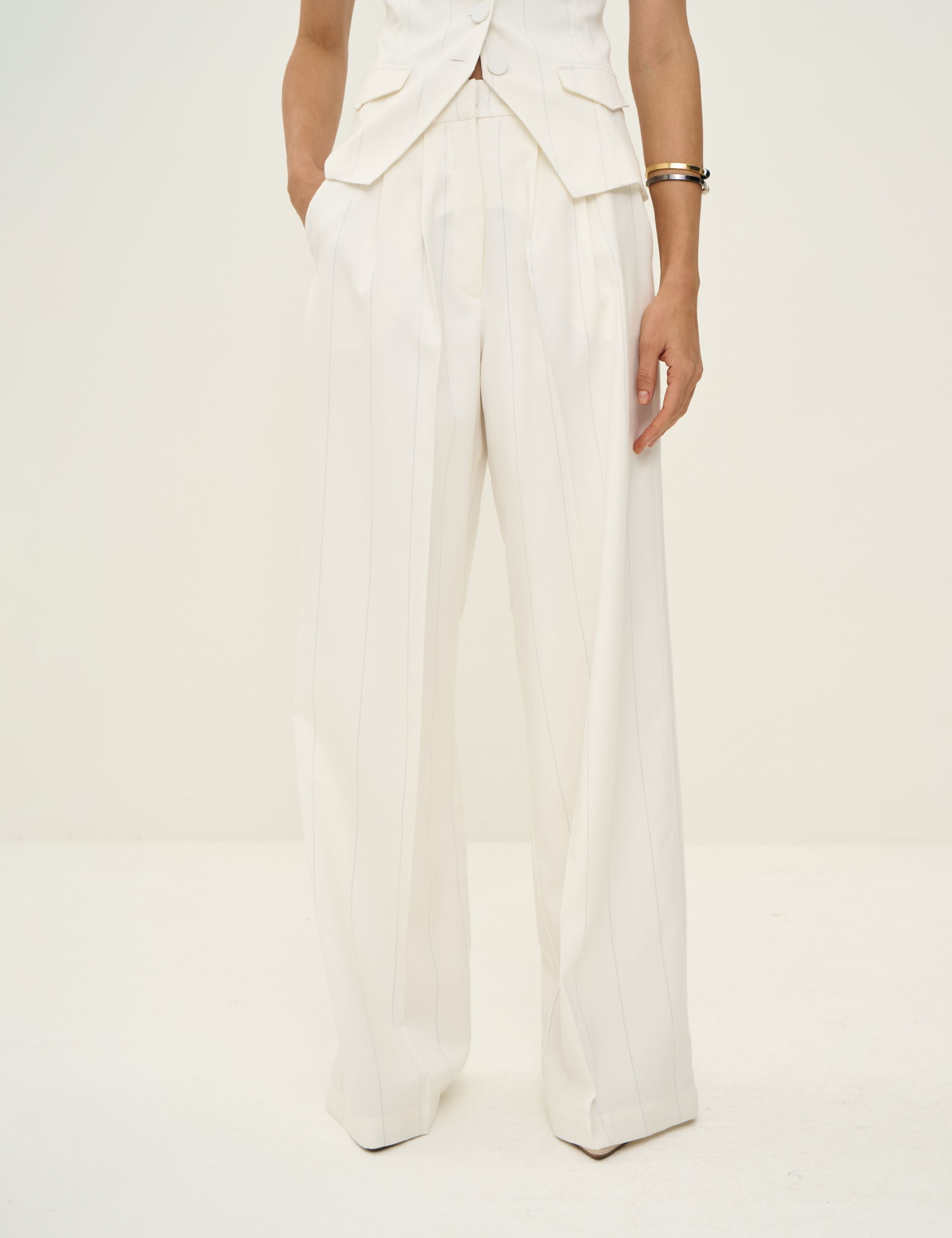 Calça Louise Risca Off White