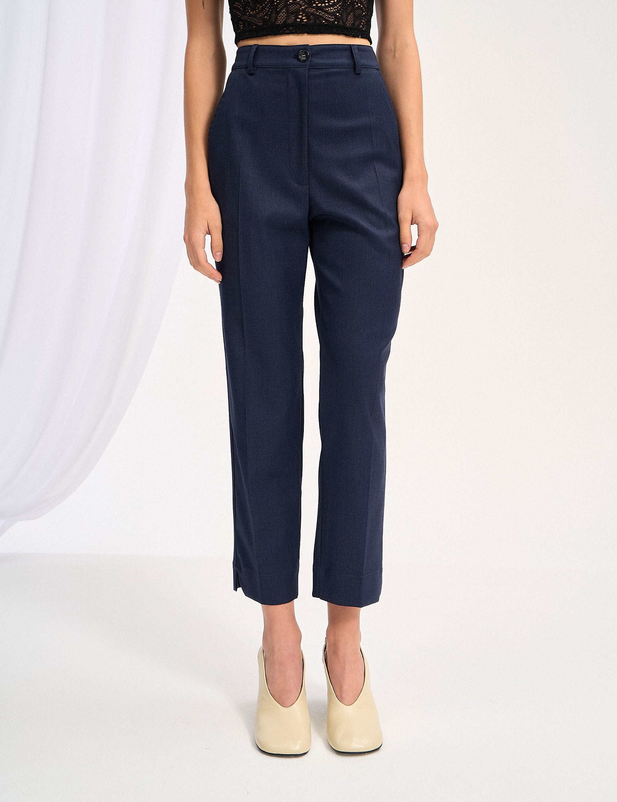 Calça Melaine Alfaiataria Azul Noite