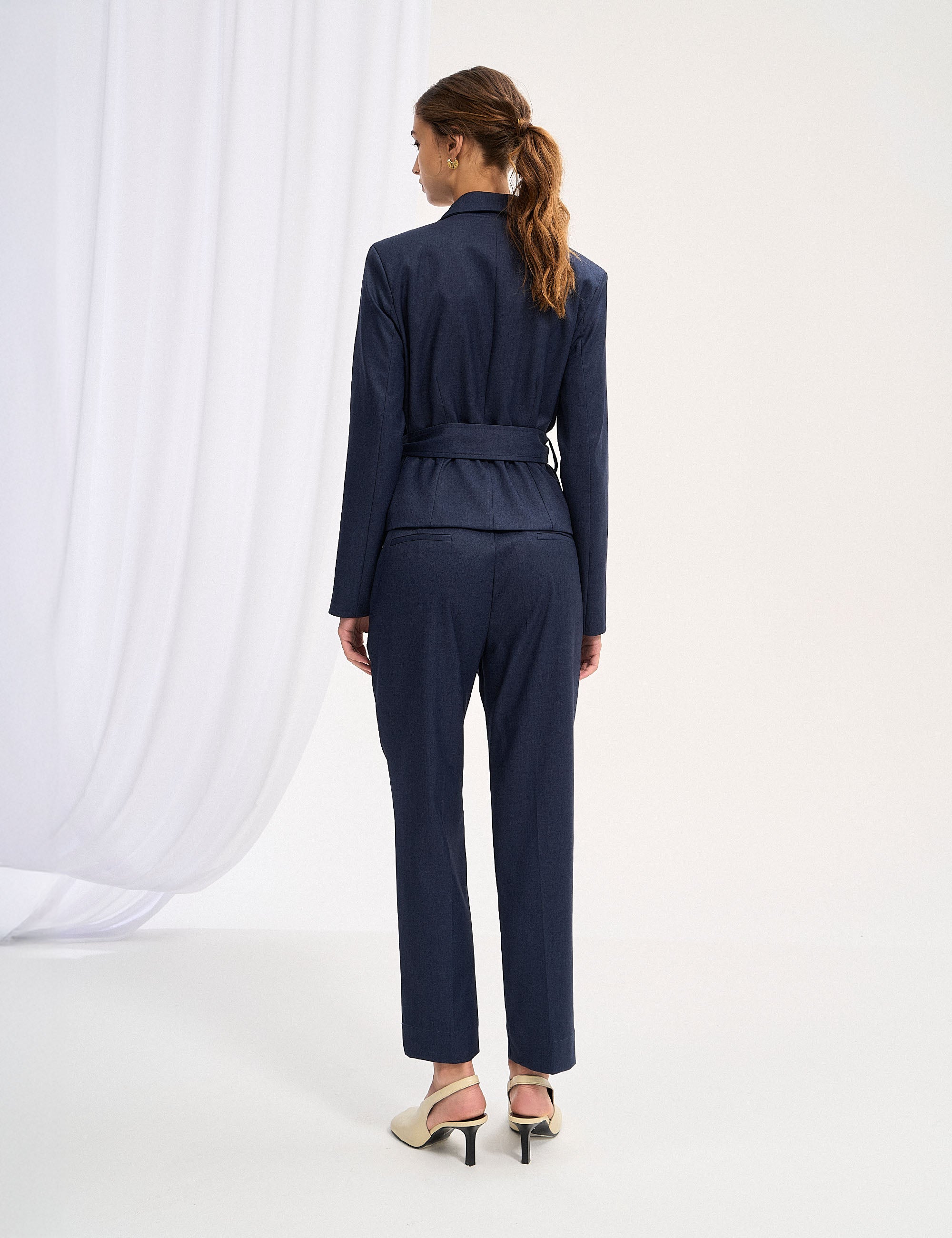 Calça Melaine Alfaiataria Azul Noite