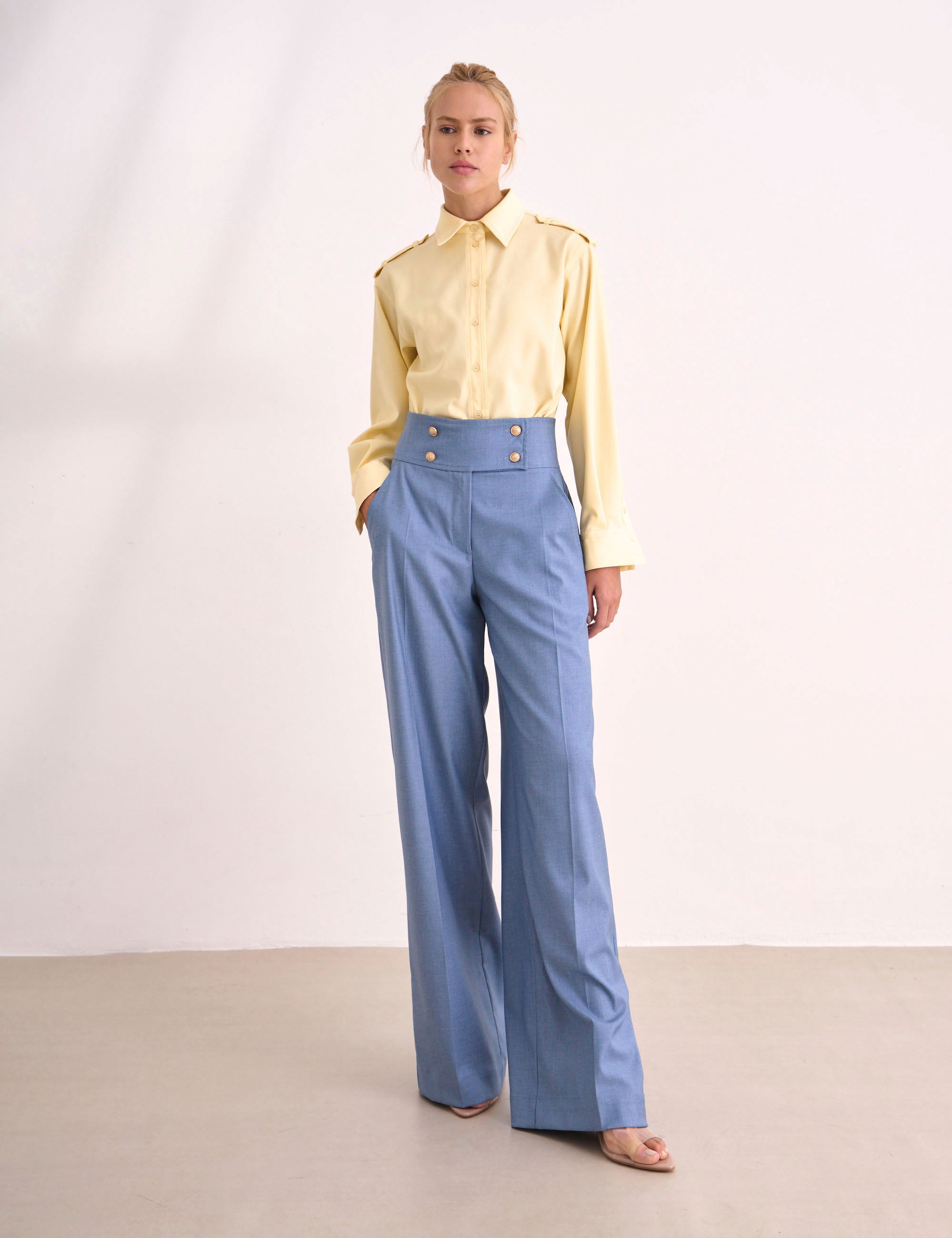 Calça Alice Alfaiataria Azul