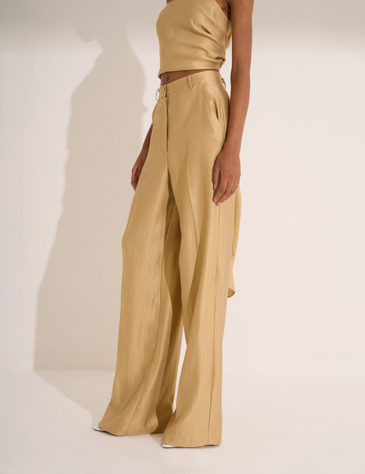 Calça Amara Acetinada Gold