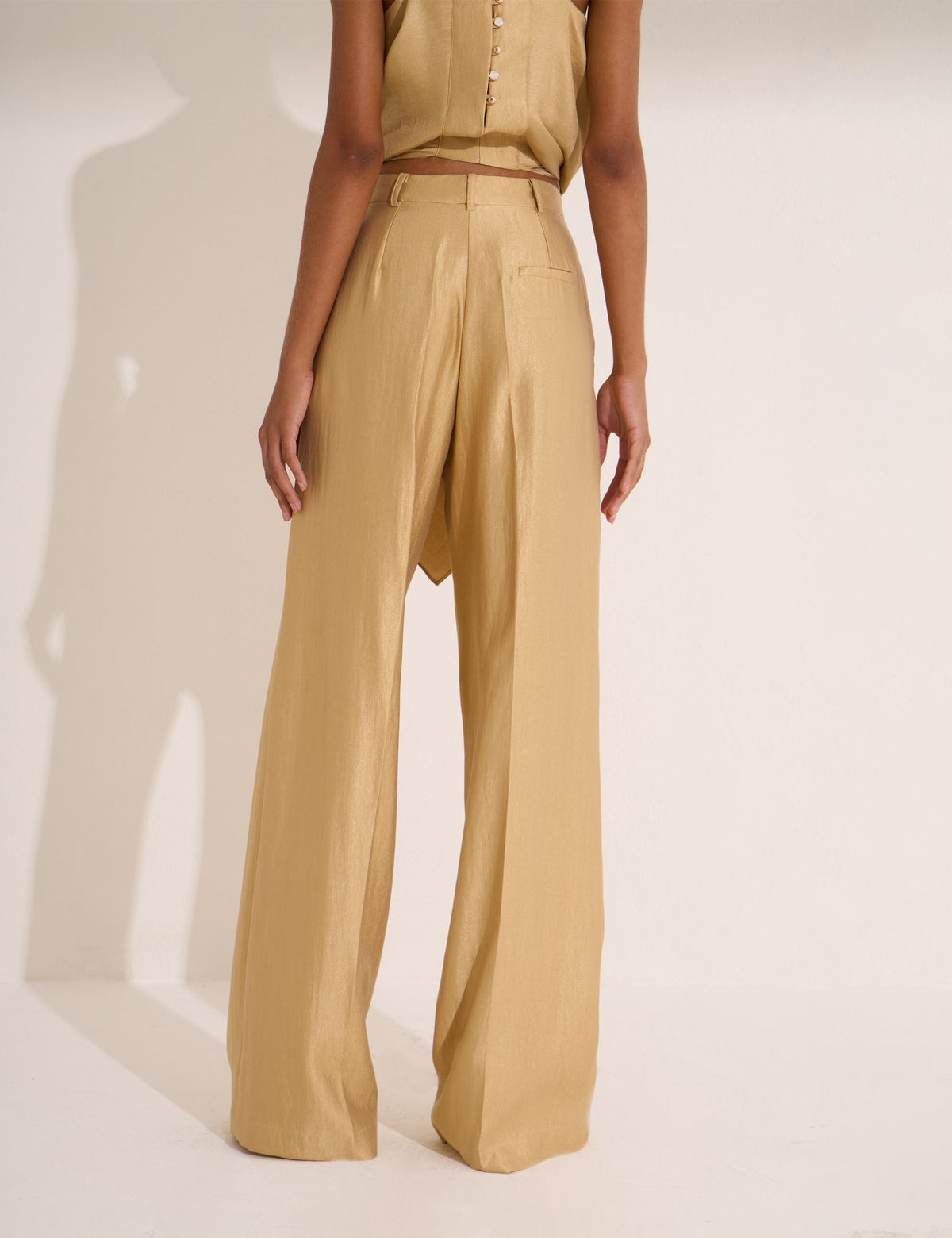 Calça Amara Acetinada Gold