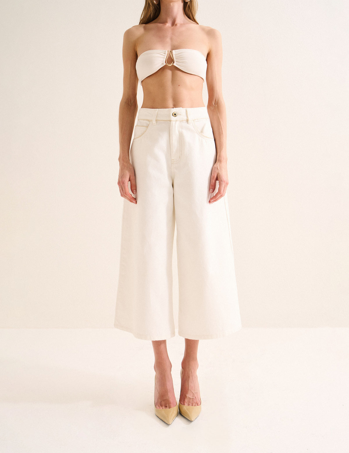 Calça Amelie Sarja Off White