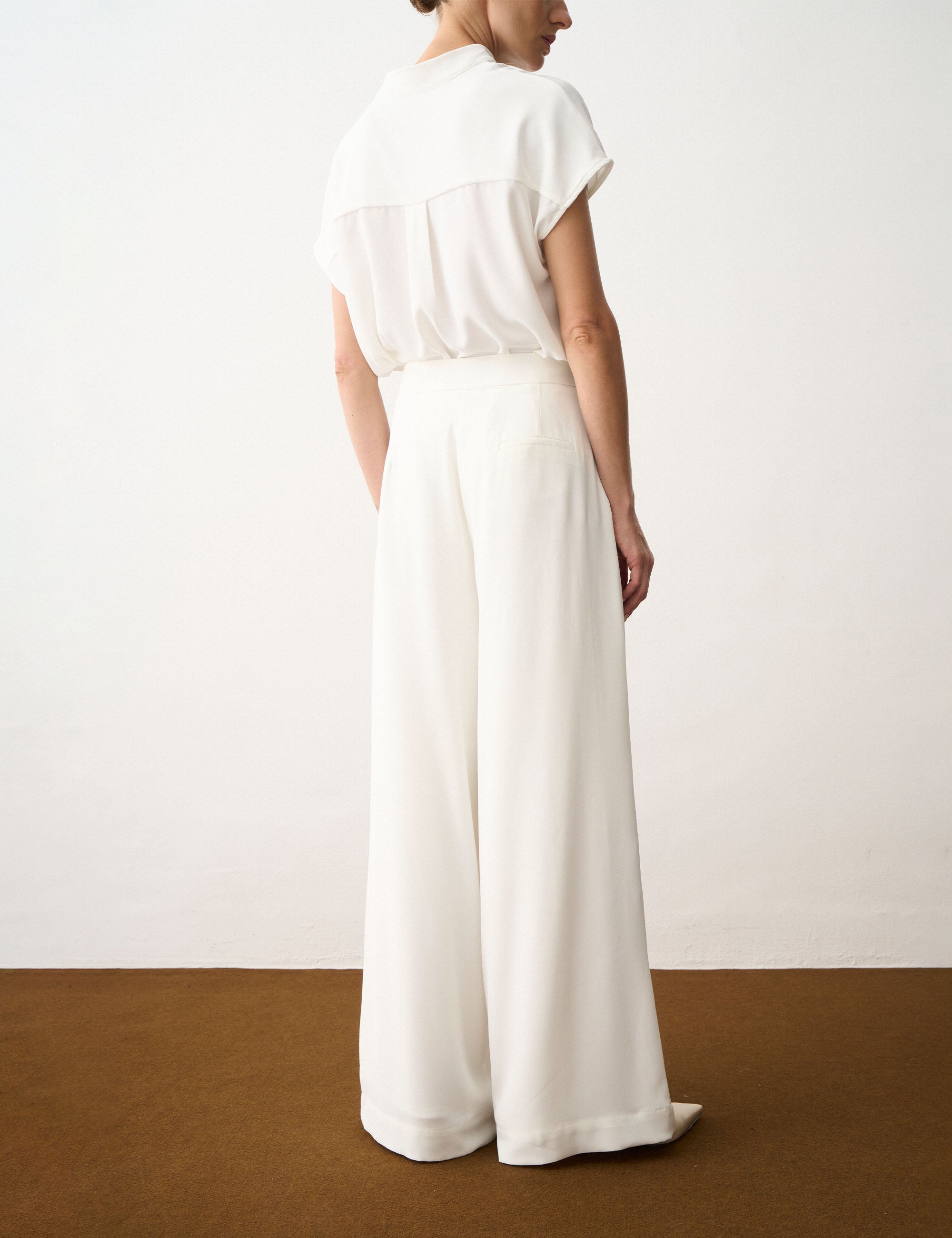 Calça Anna Fluida Off White