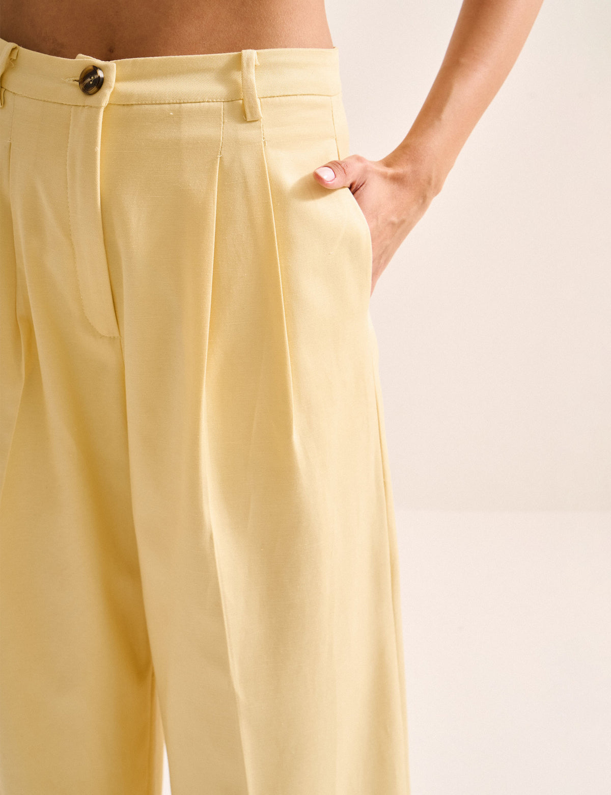 Calça Arielle Liocel Amarelo