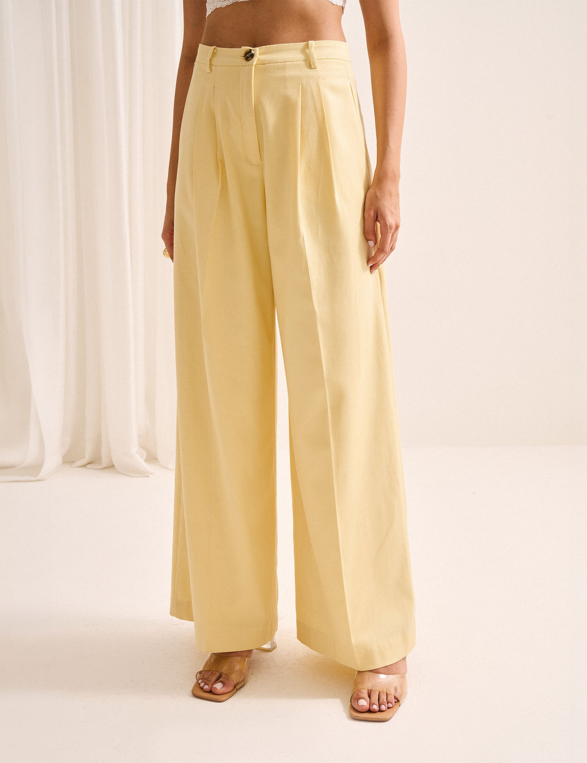 Calça Arielle Liocel Amarelo