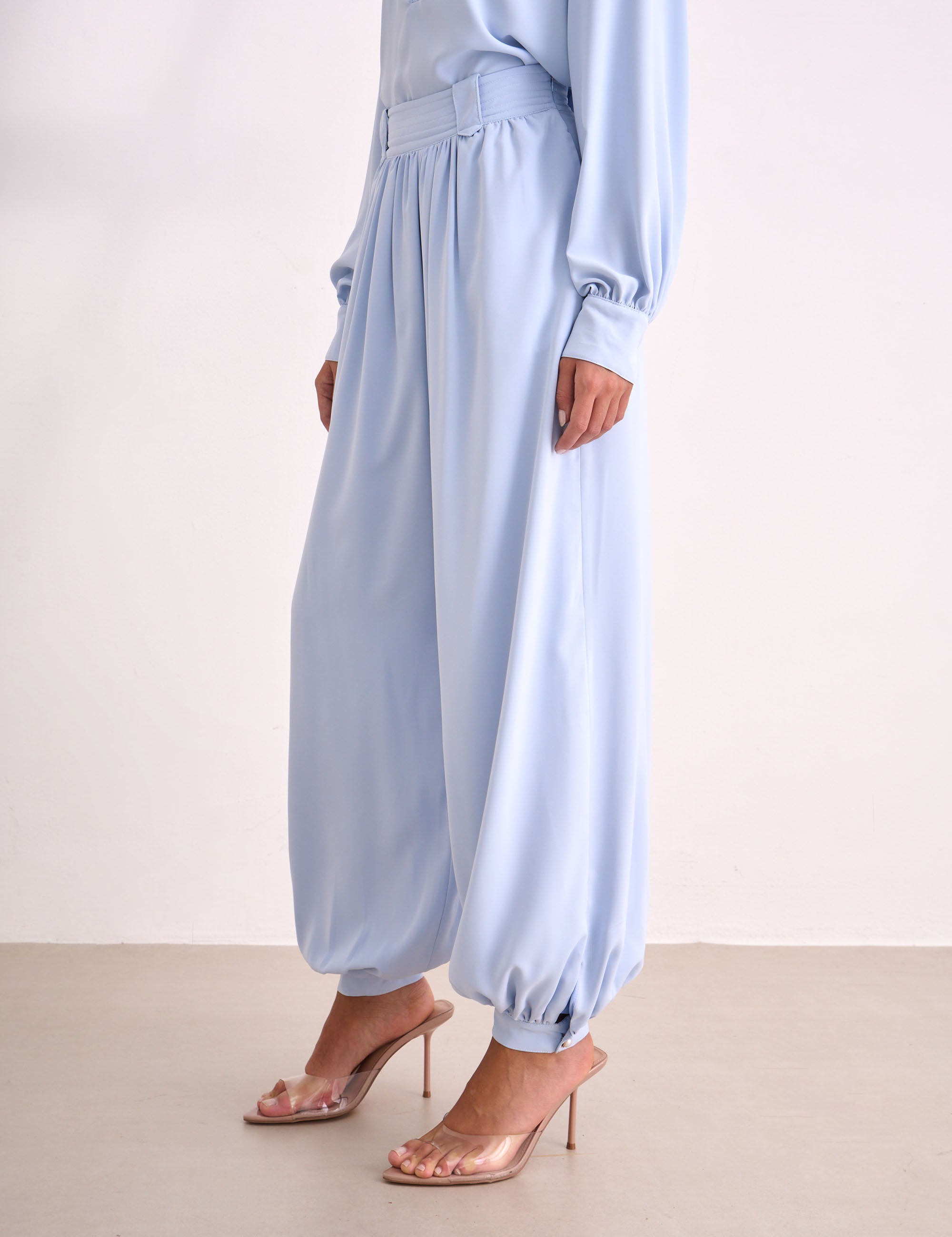 Calça Aurora Crepe Azul