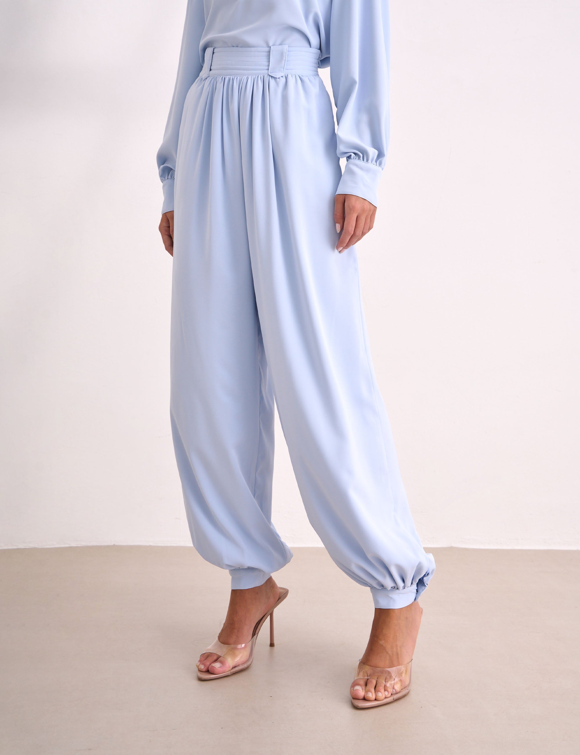 Calça Aurora Crepe Azul