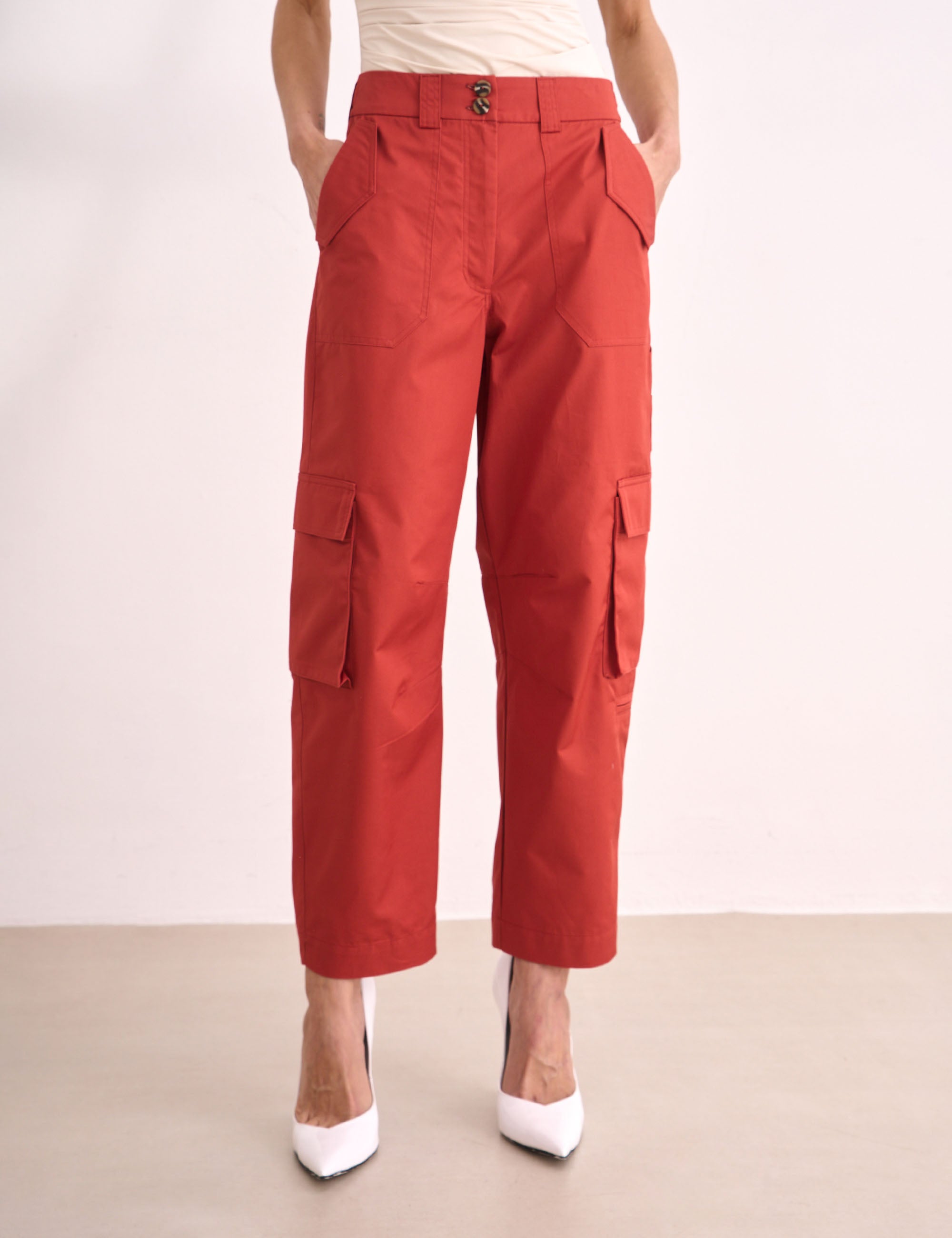 Calça Celina Sarja Vermelho