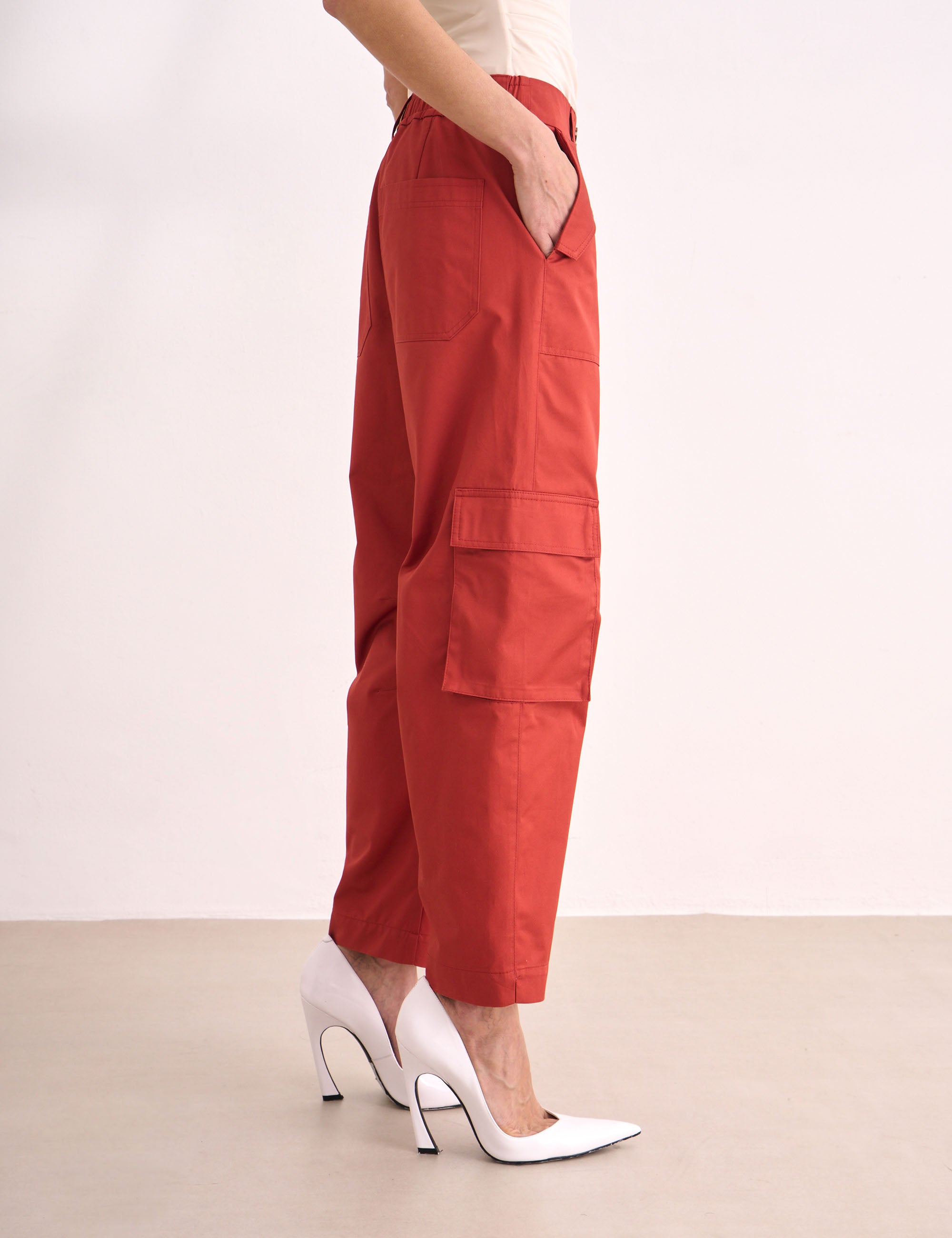 Calça Celina Sarja Vermelho