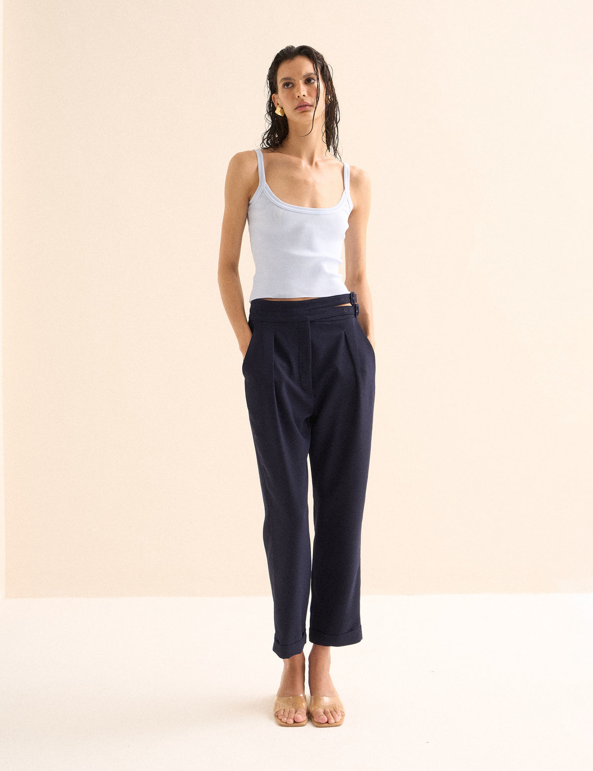 Calça Dani Crepe Marinho