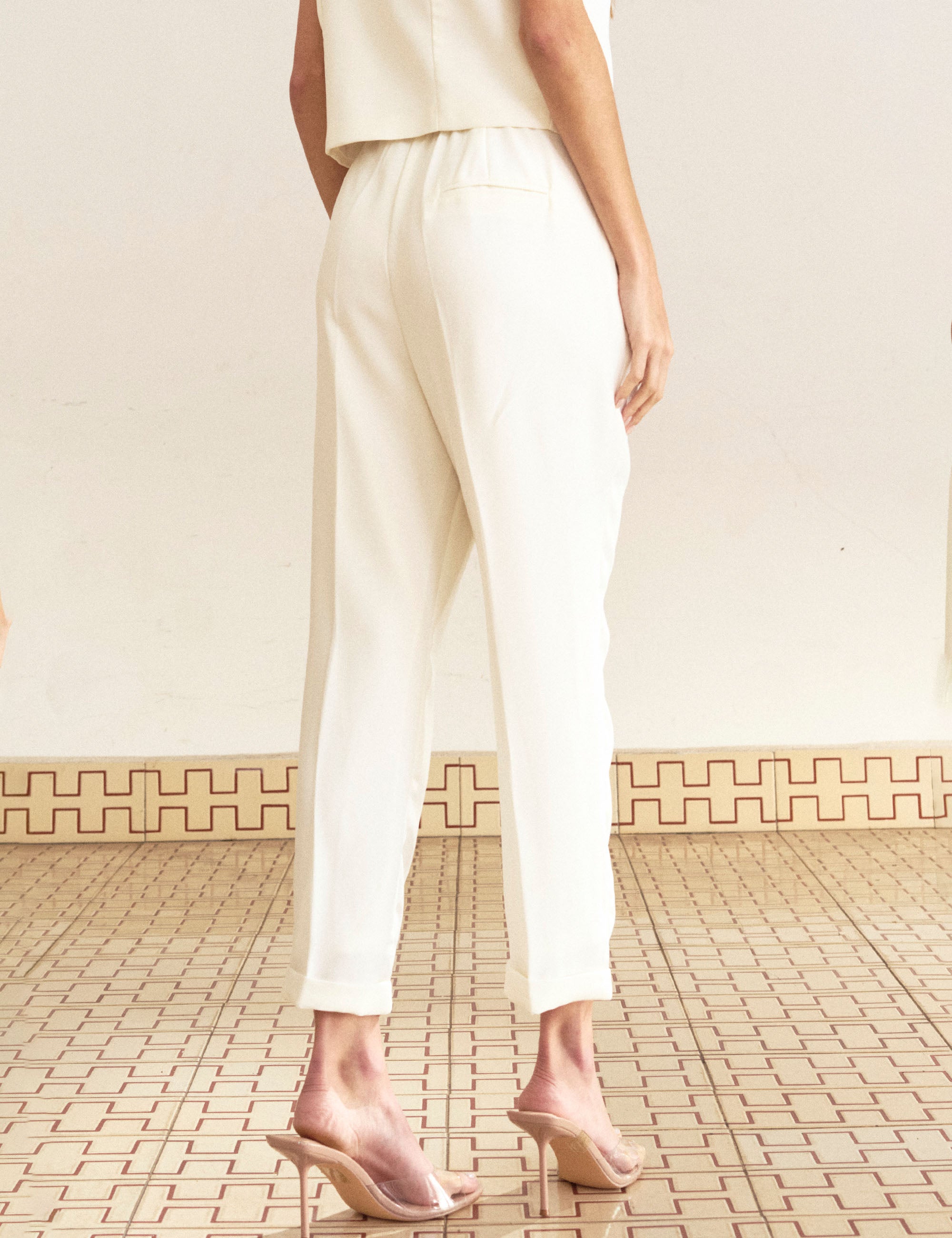 Calça Elise Alfaiataria Off White