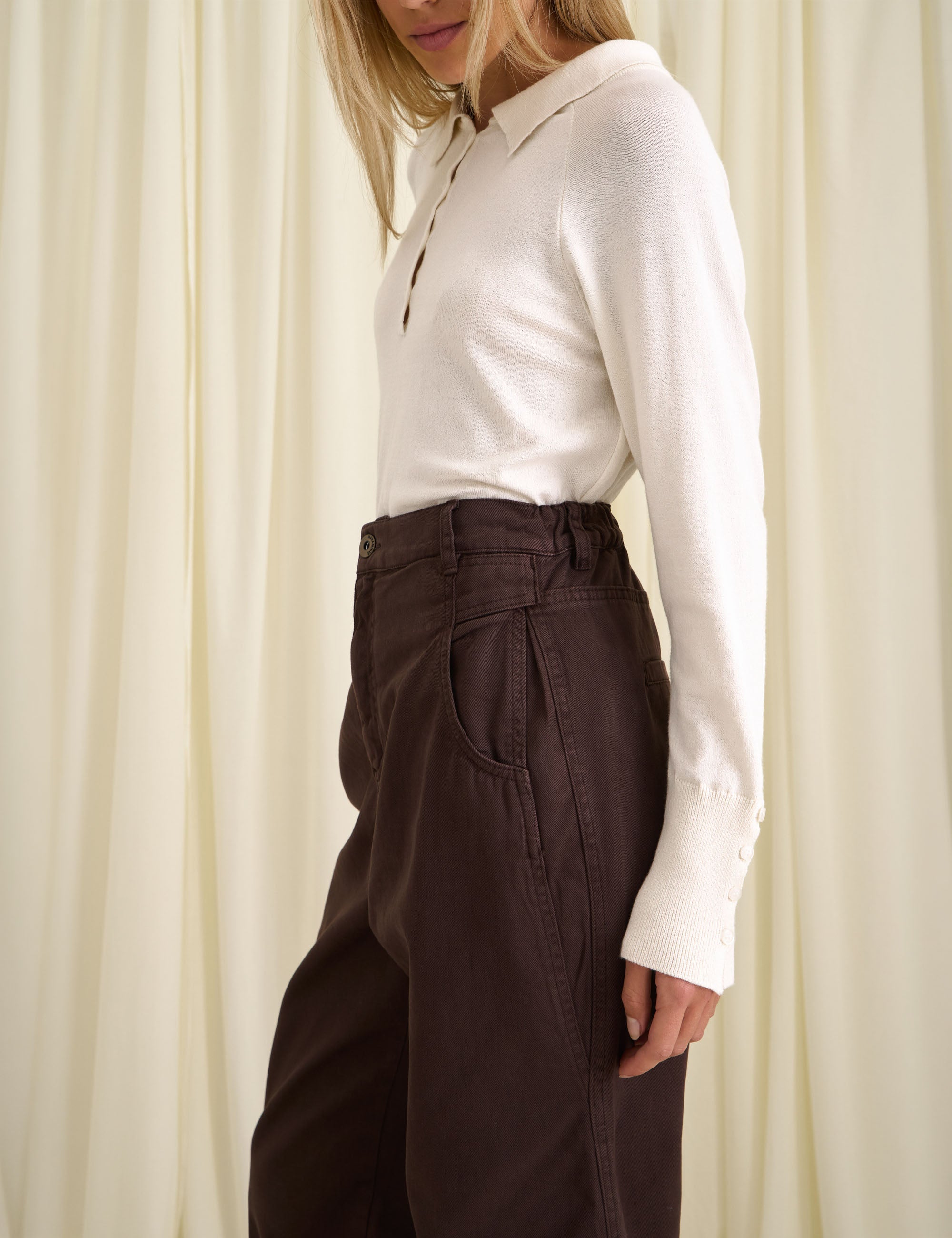 Calça Emma Denim Marrom