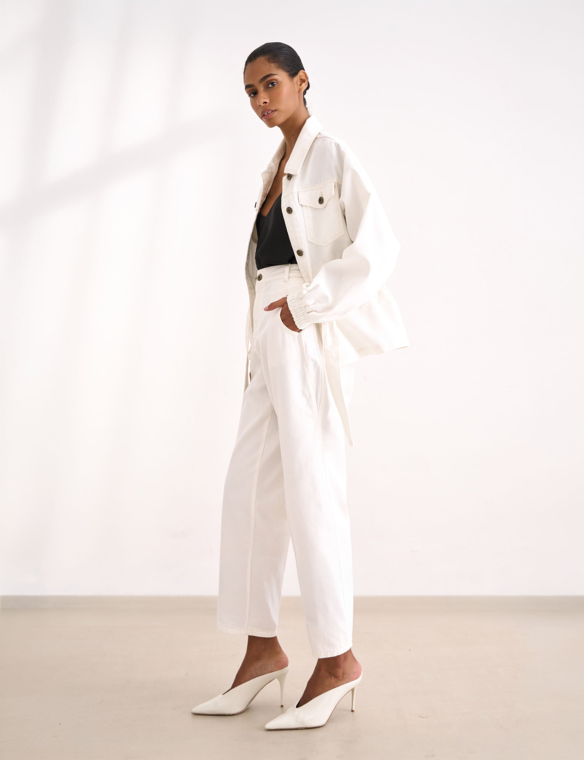 Calça Emma Denim Off White