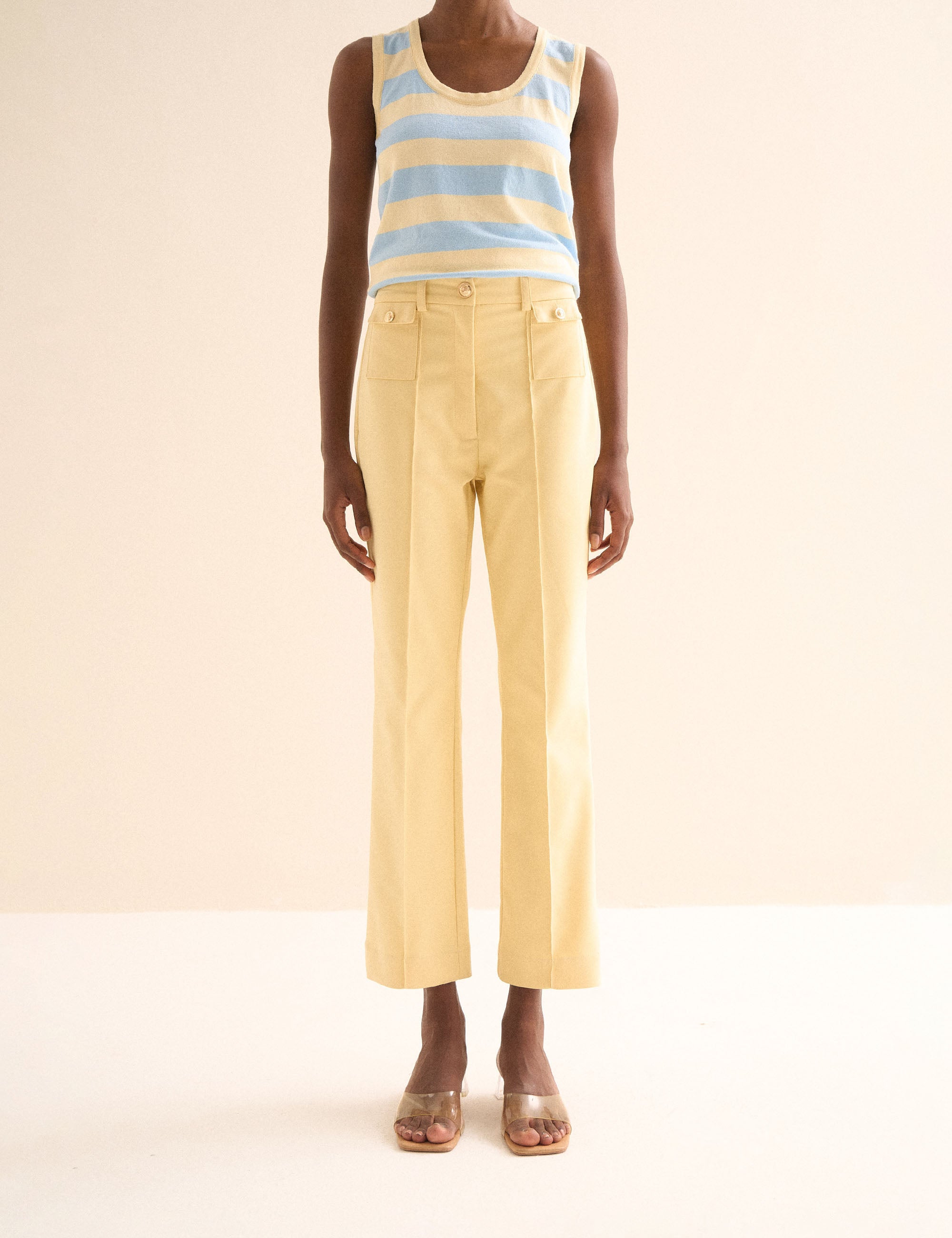Calça Helena Alfaiataria Amarelo | Nanaminze