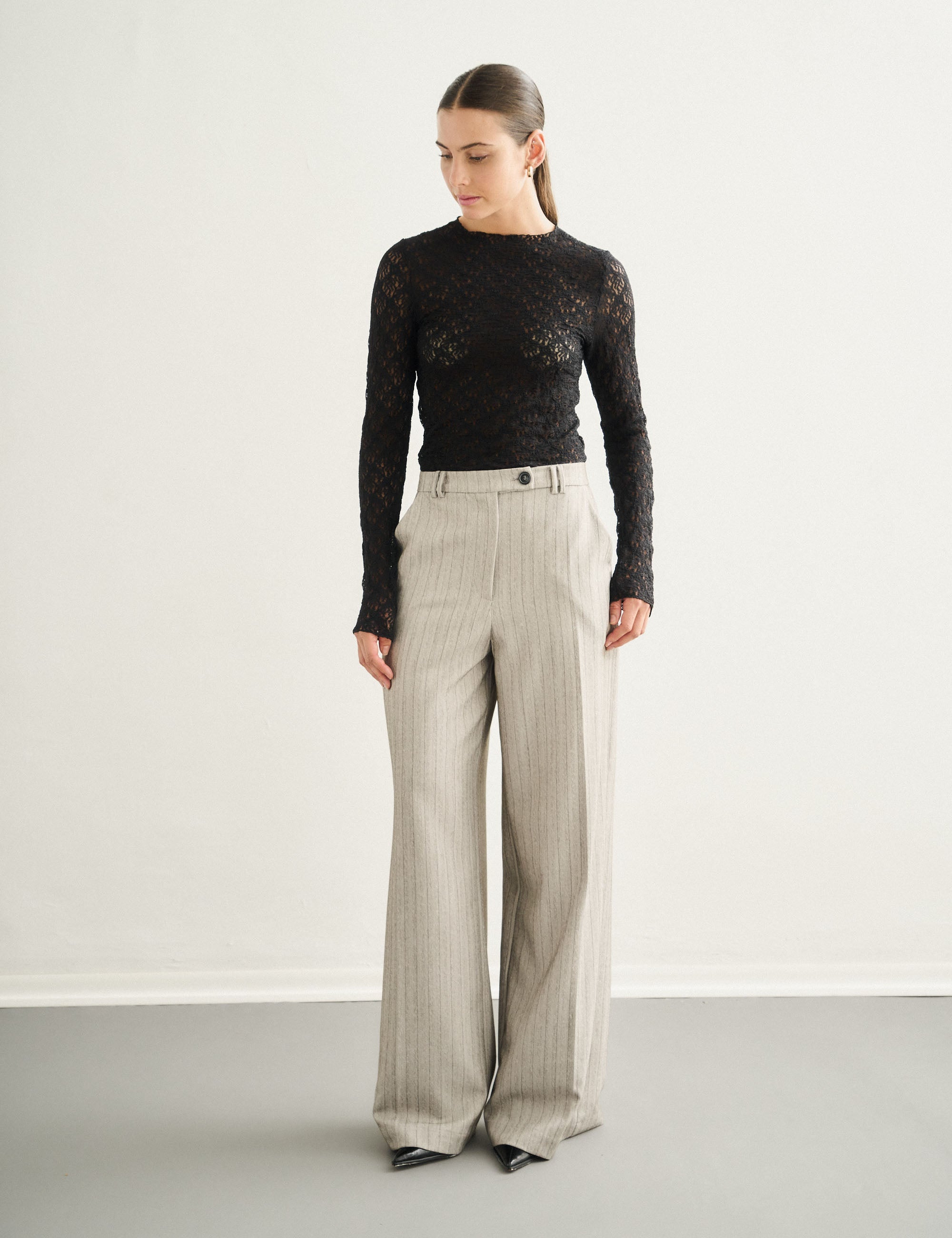 Calça Helena Alfaiataria Cinza