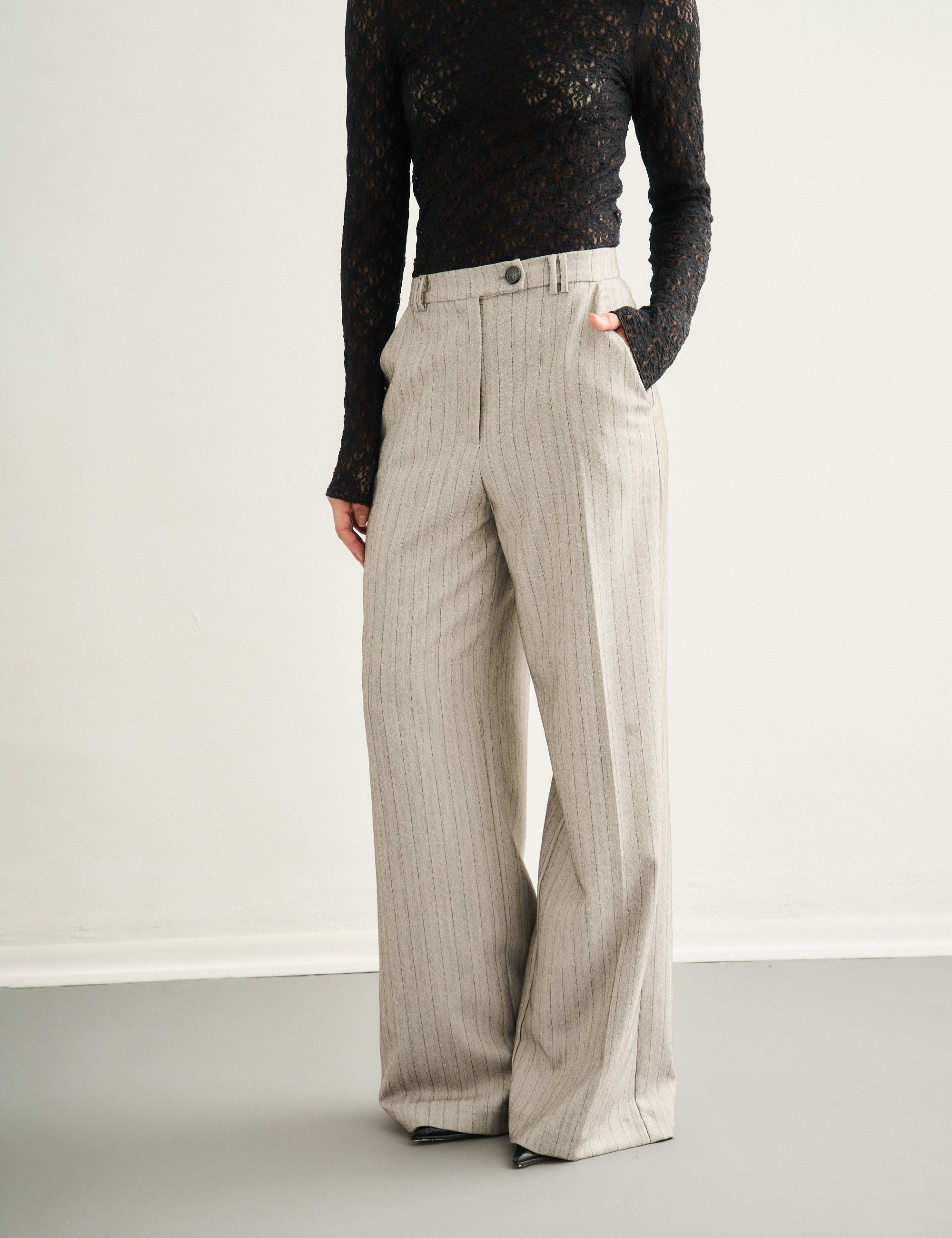 Calça Helena Alfaiataria Cinza