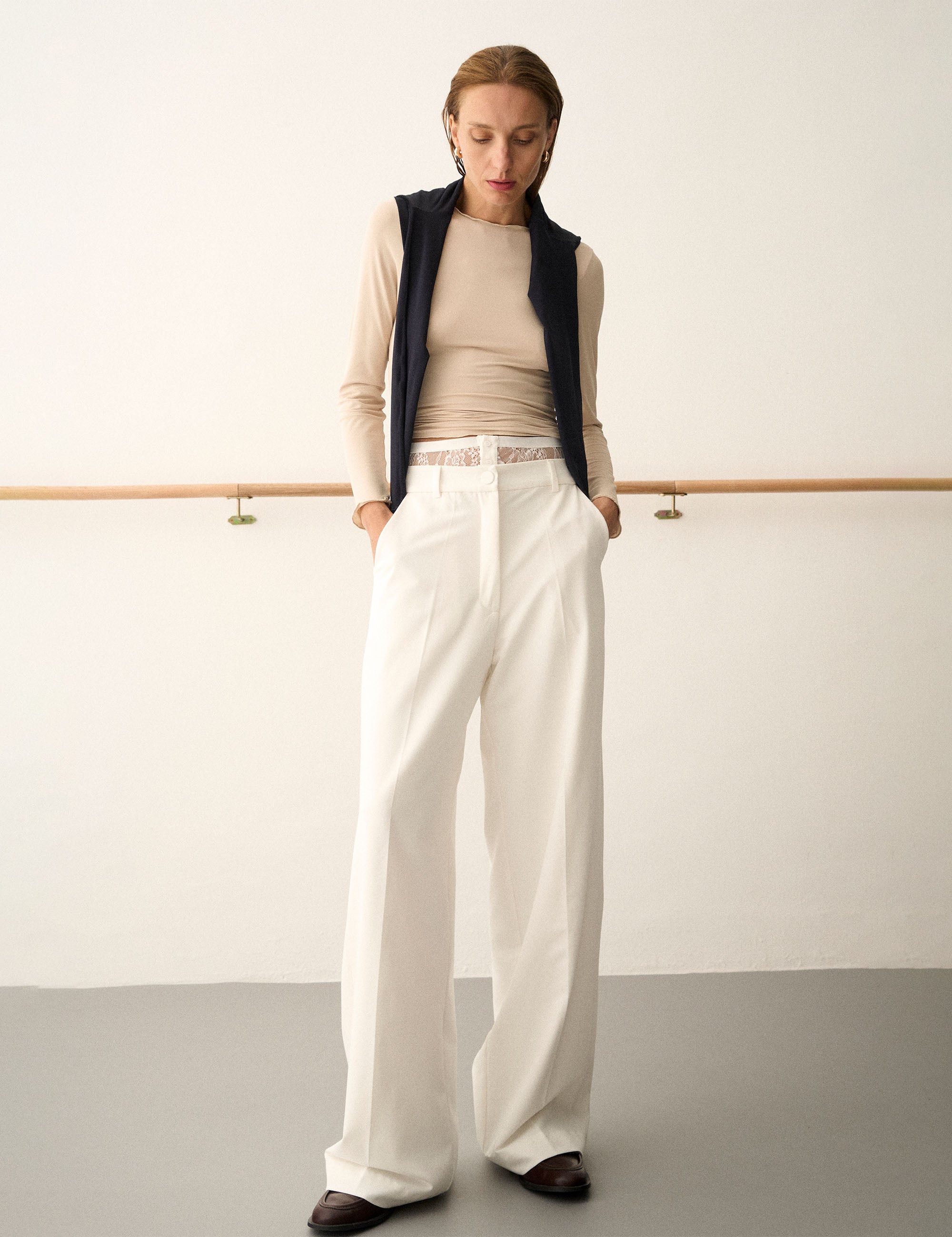 Calça Iris Alfaiataria Off White