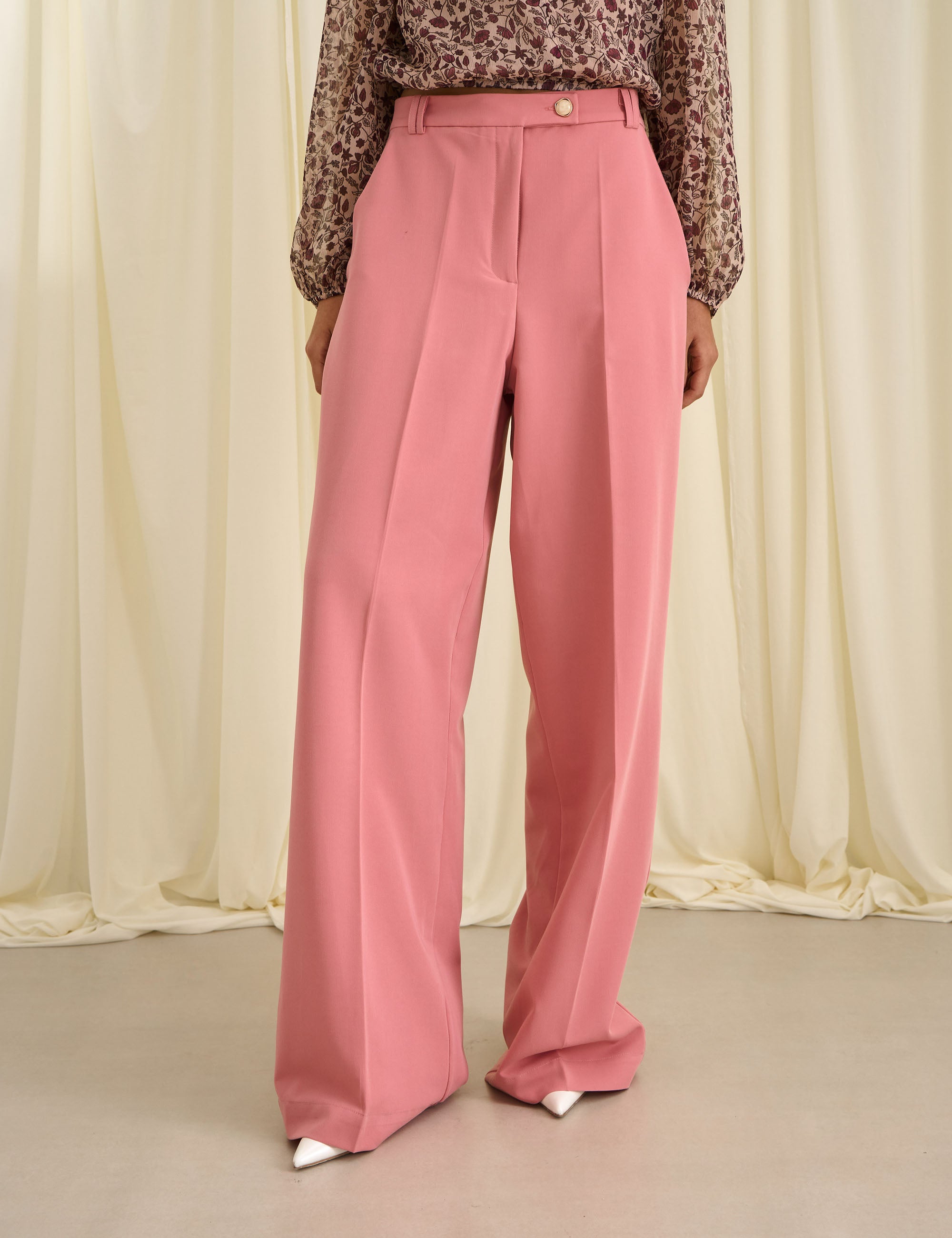 Calça Liege Alfaiataria Rosa