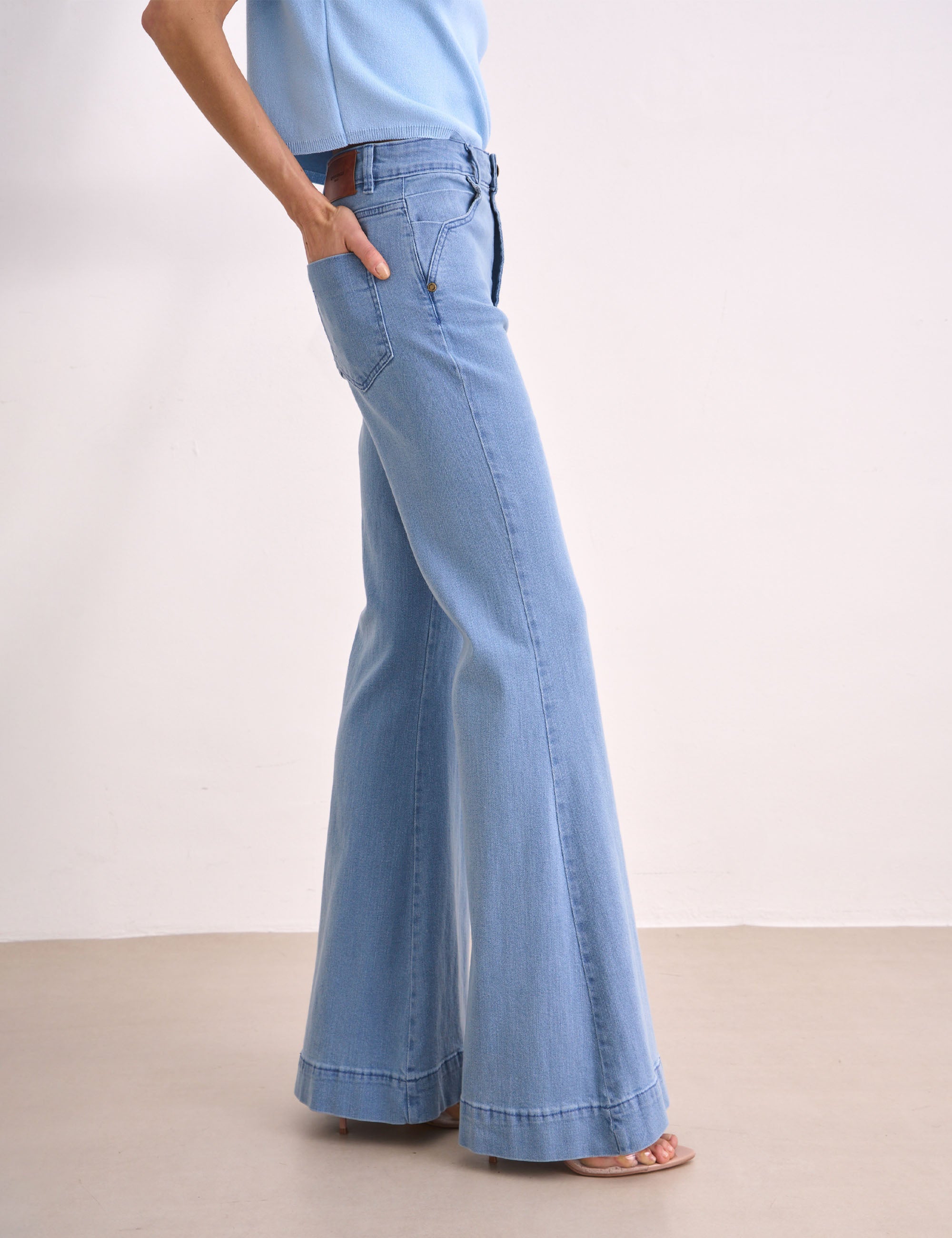 Macacão Ava Liocel Jeans Azul | Nanaminze