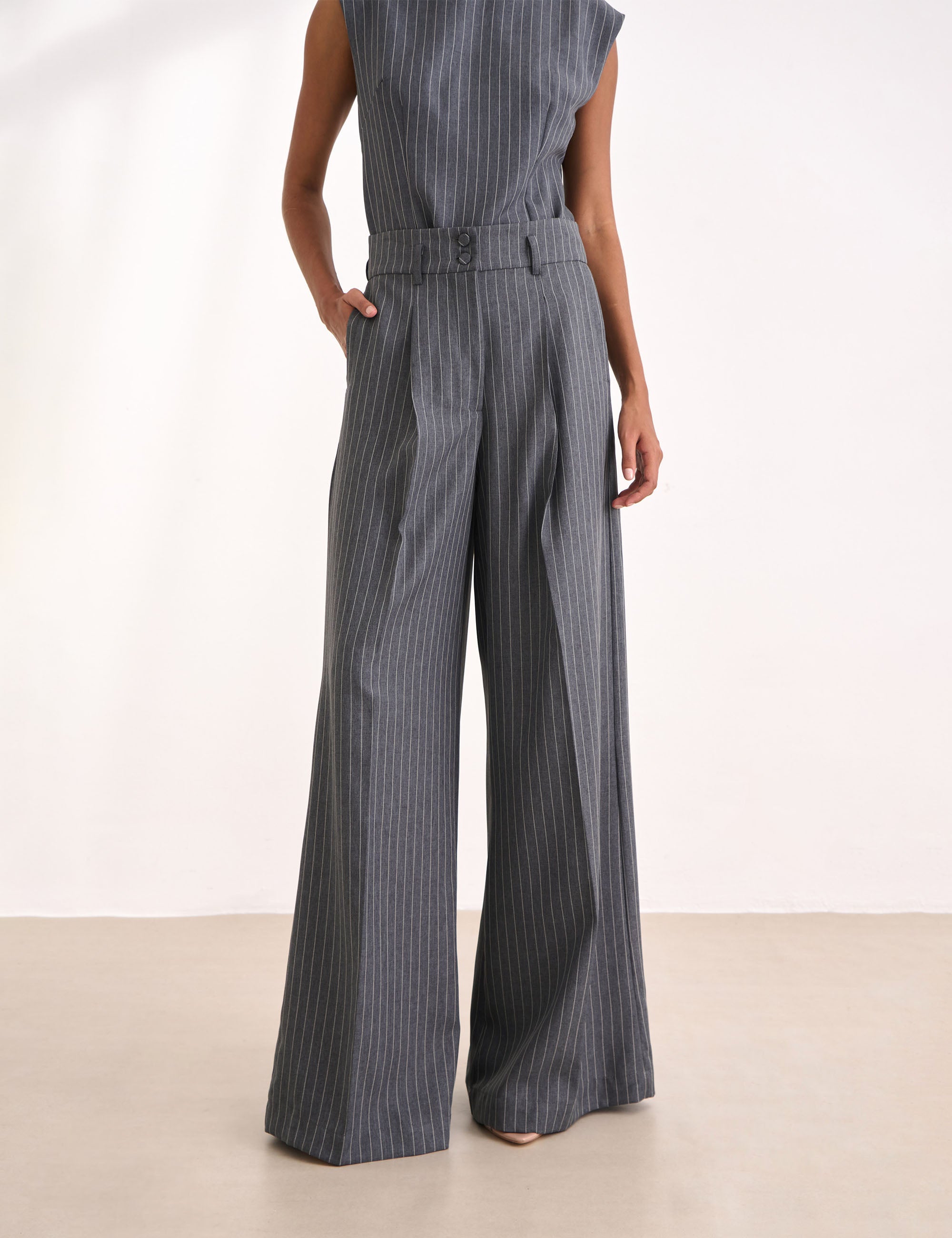 Calça Magriet Alfaiataria Chumbo