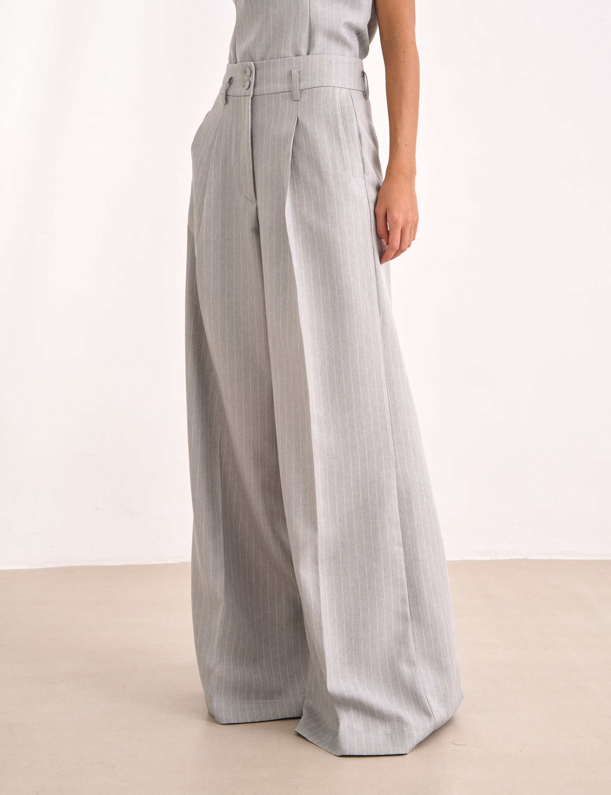 Calça Magriet Alfaiataria Cinza
