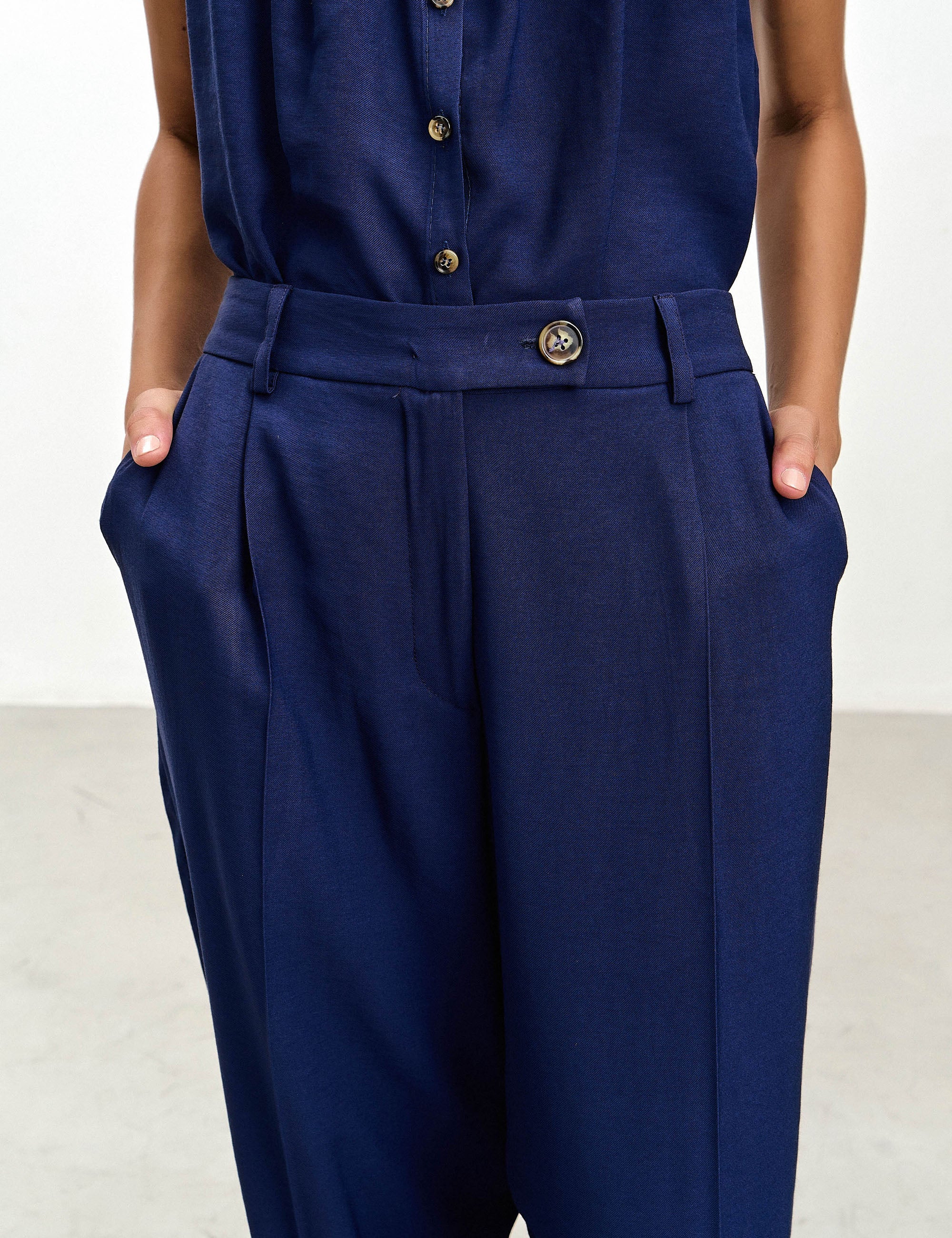 Calça Marcela Viscose Marinho