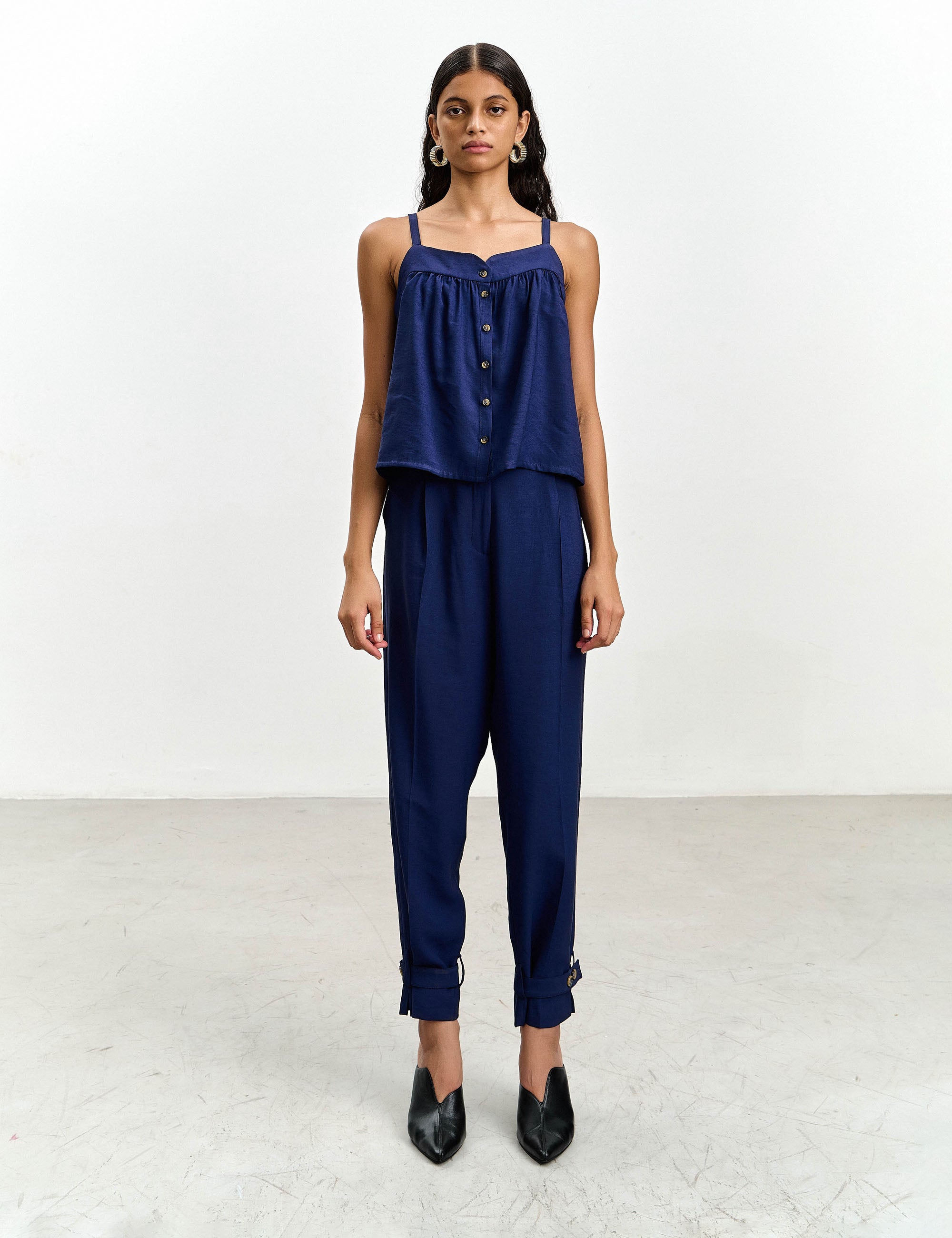 Calça Marcela Viscose Marinho