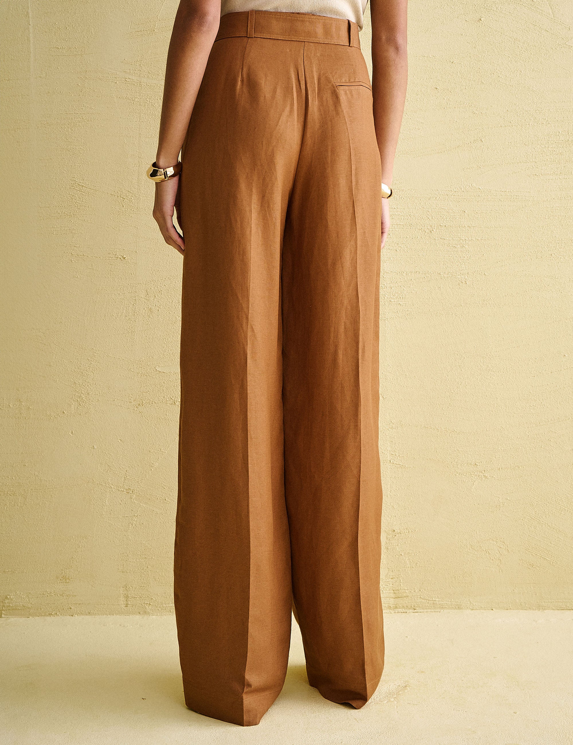 Calça Margarida Viscose Marrom