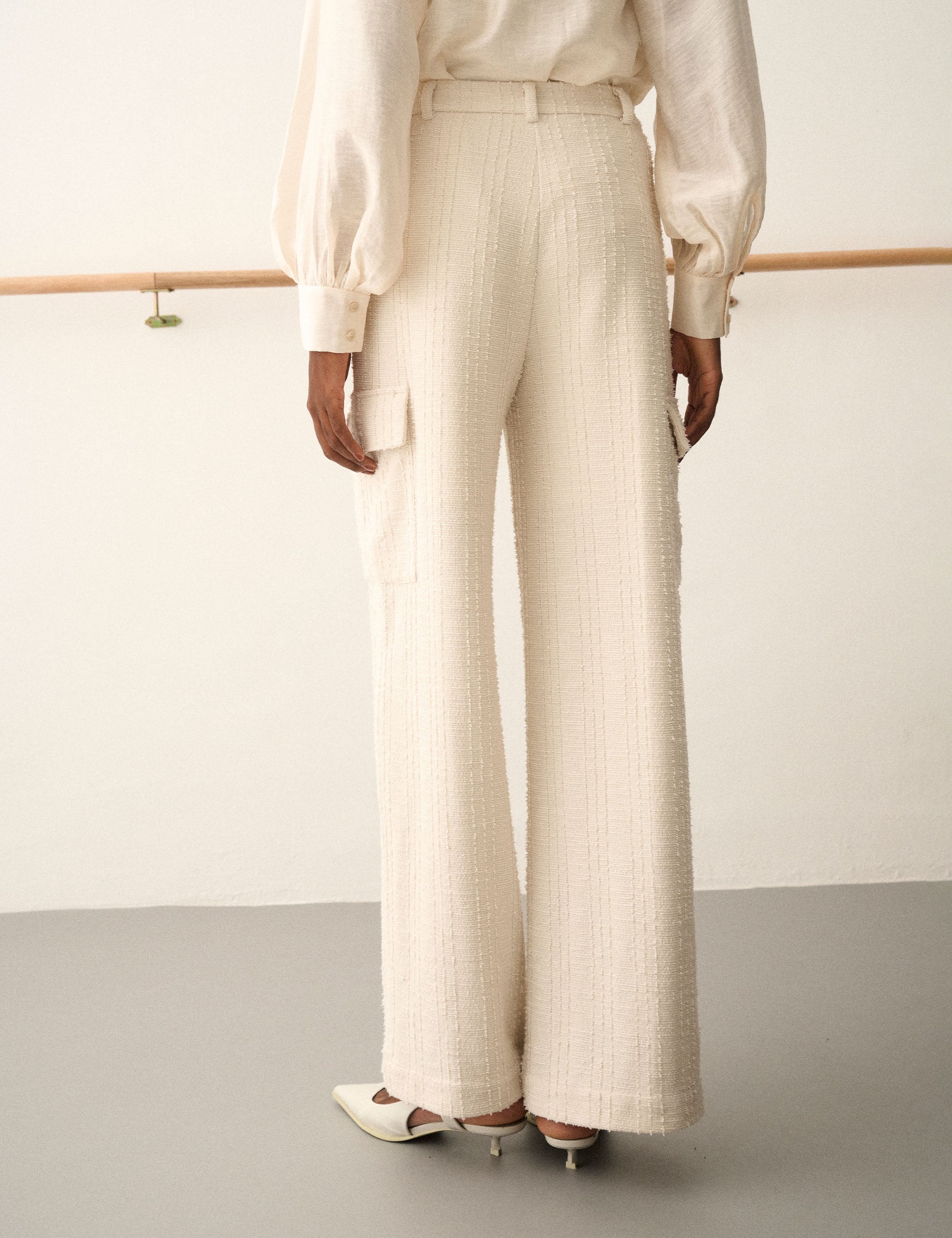 Calça Margot Bouclé Off White