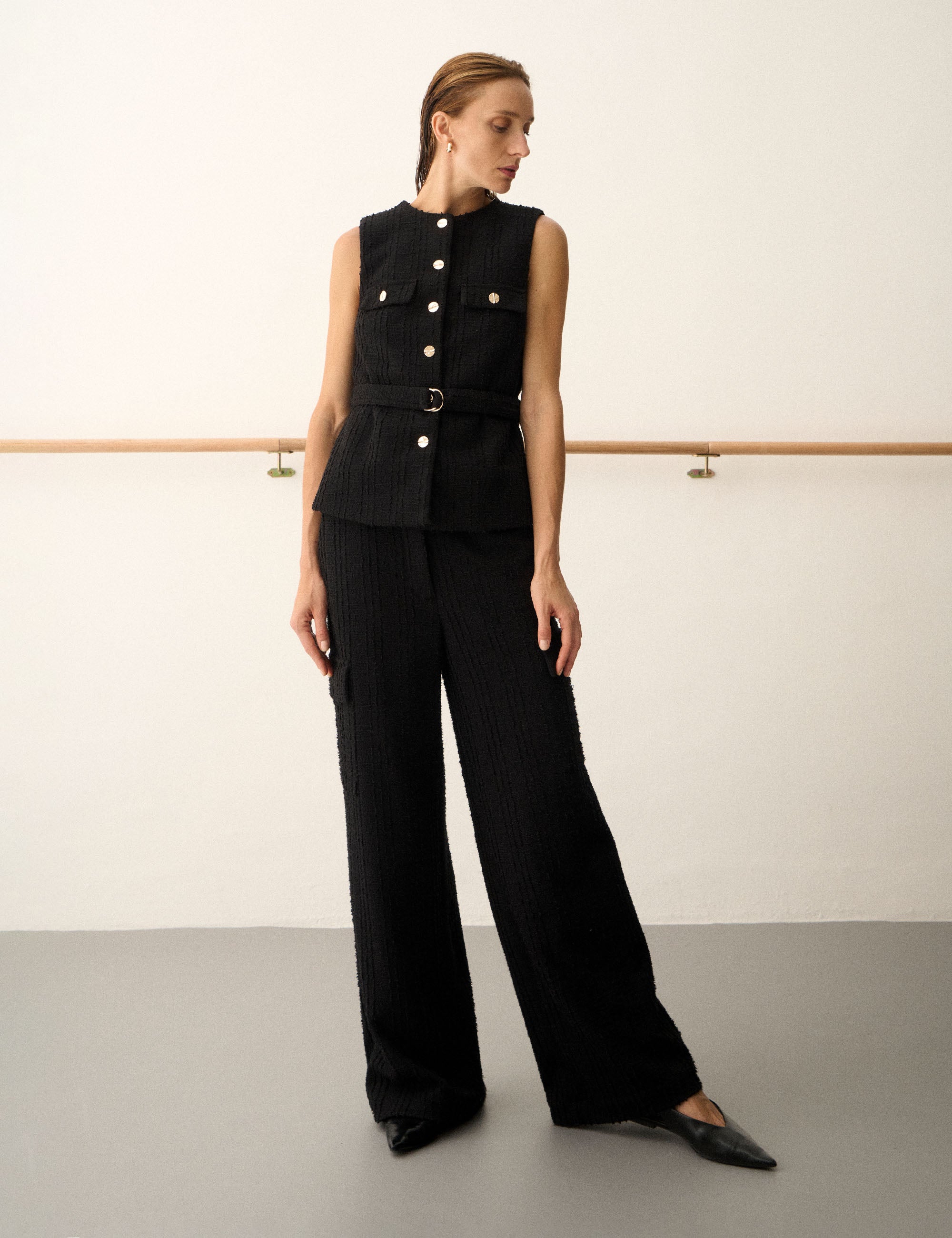 Colete Margot Bouclé Preto