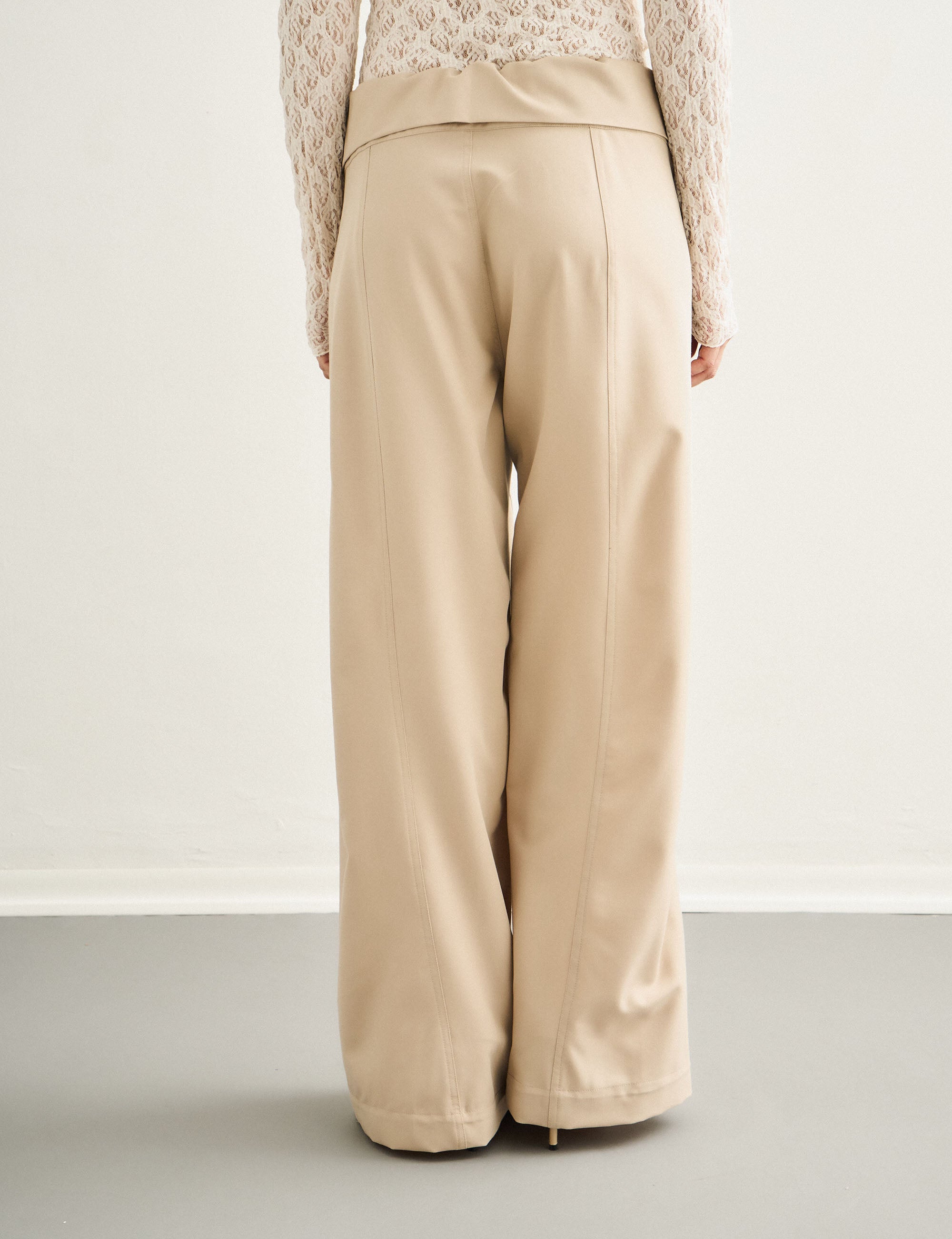 Calça Maria Alfaiataria Bege