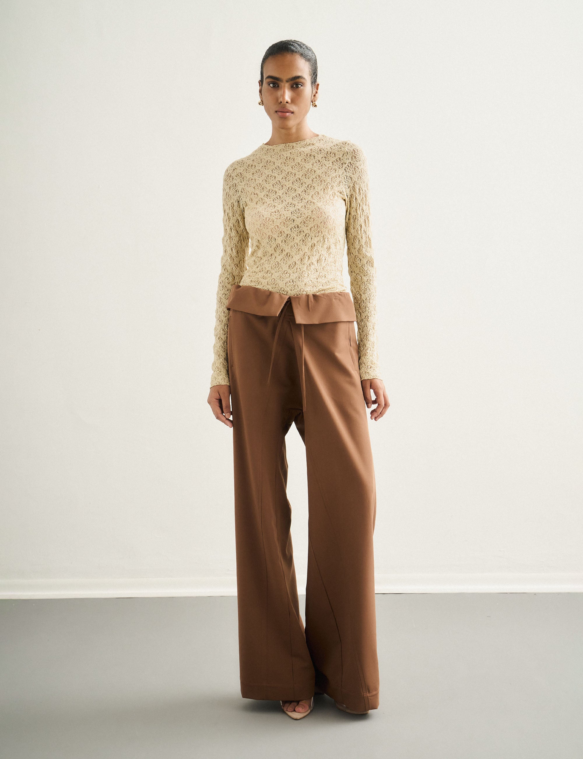 Calça Maria Alfaiataria Marrom