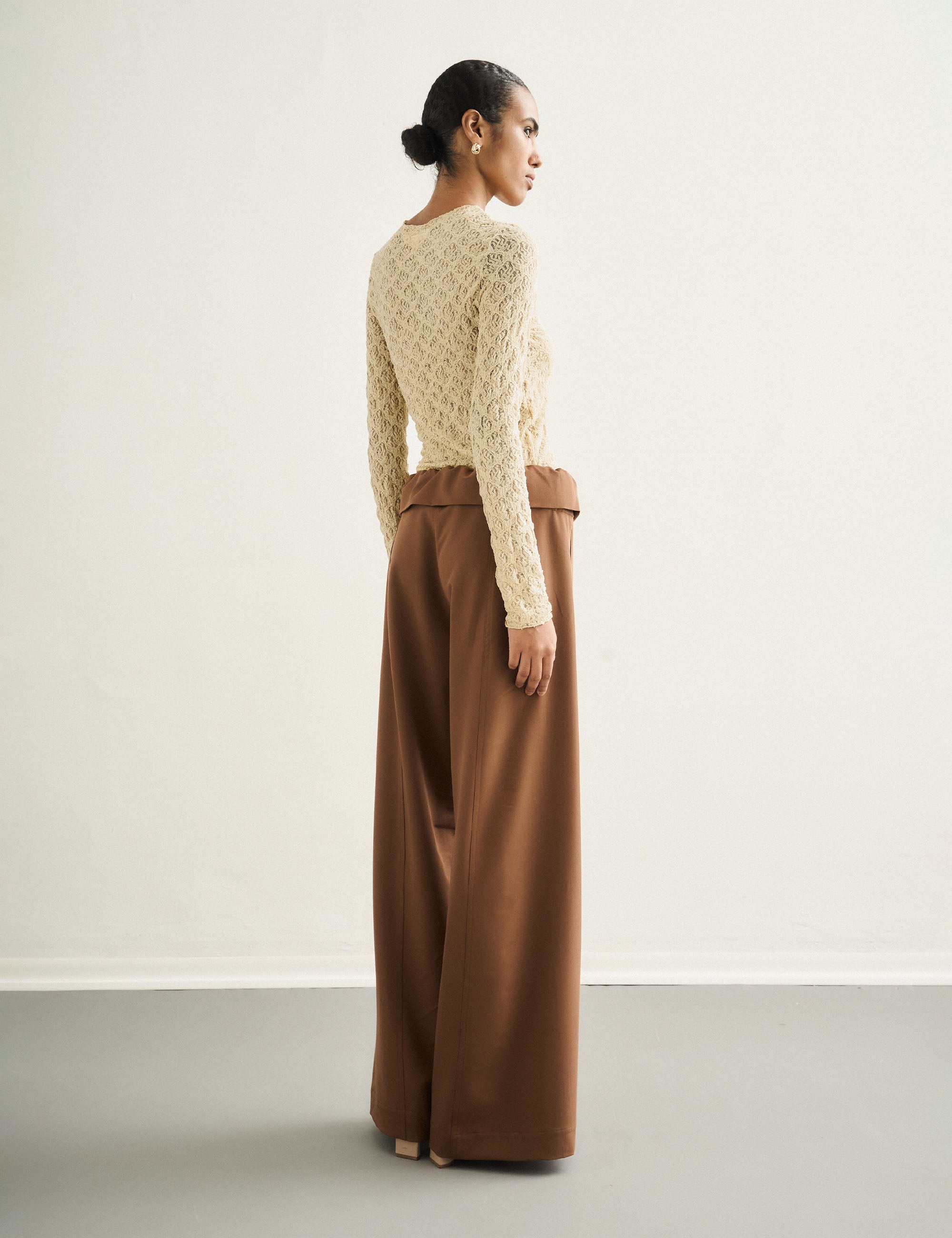 Calça Maria Alfaiataria Marrom