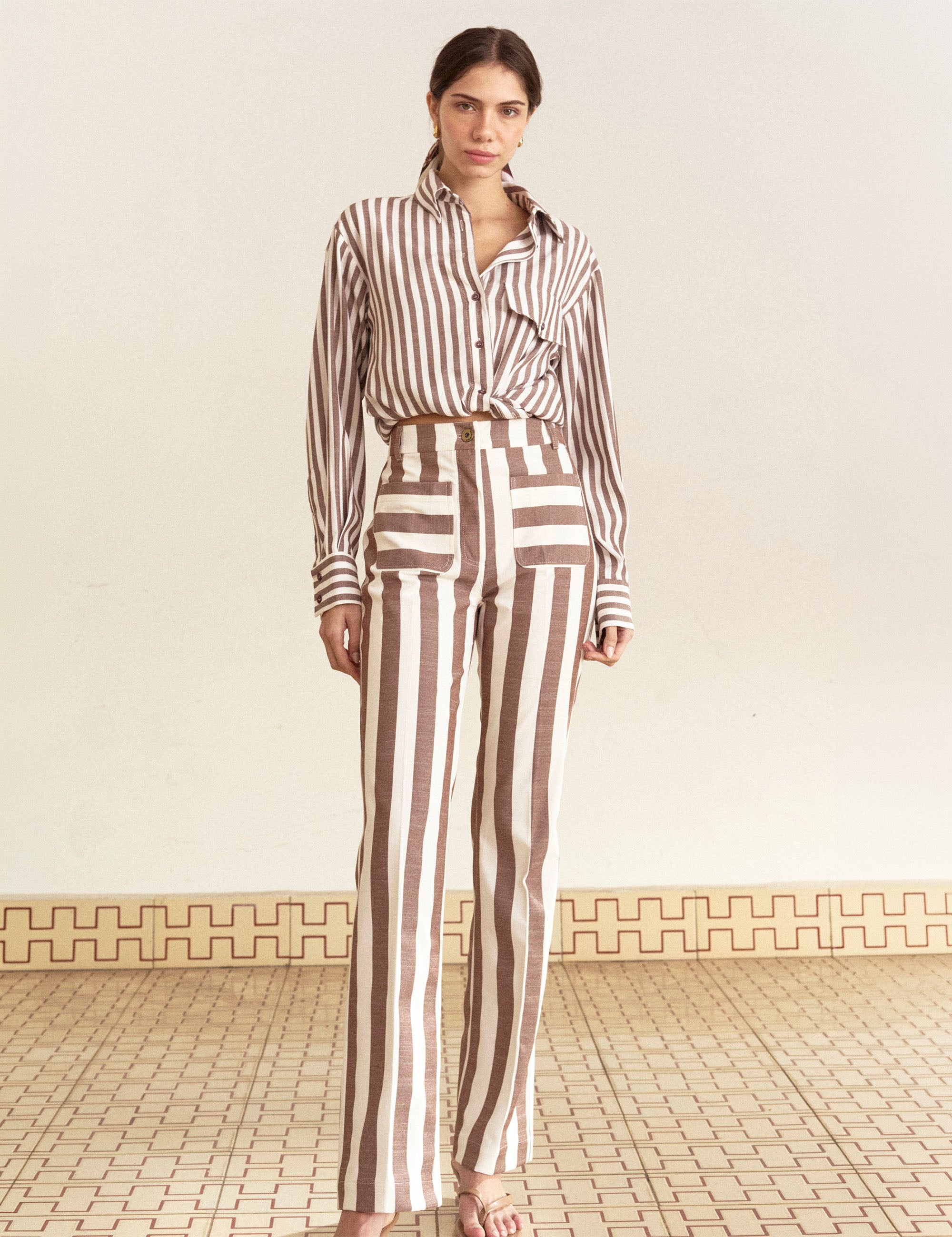 Calça Marie Rayon Off White