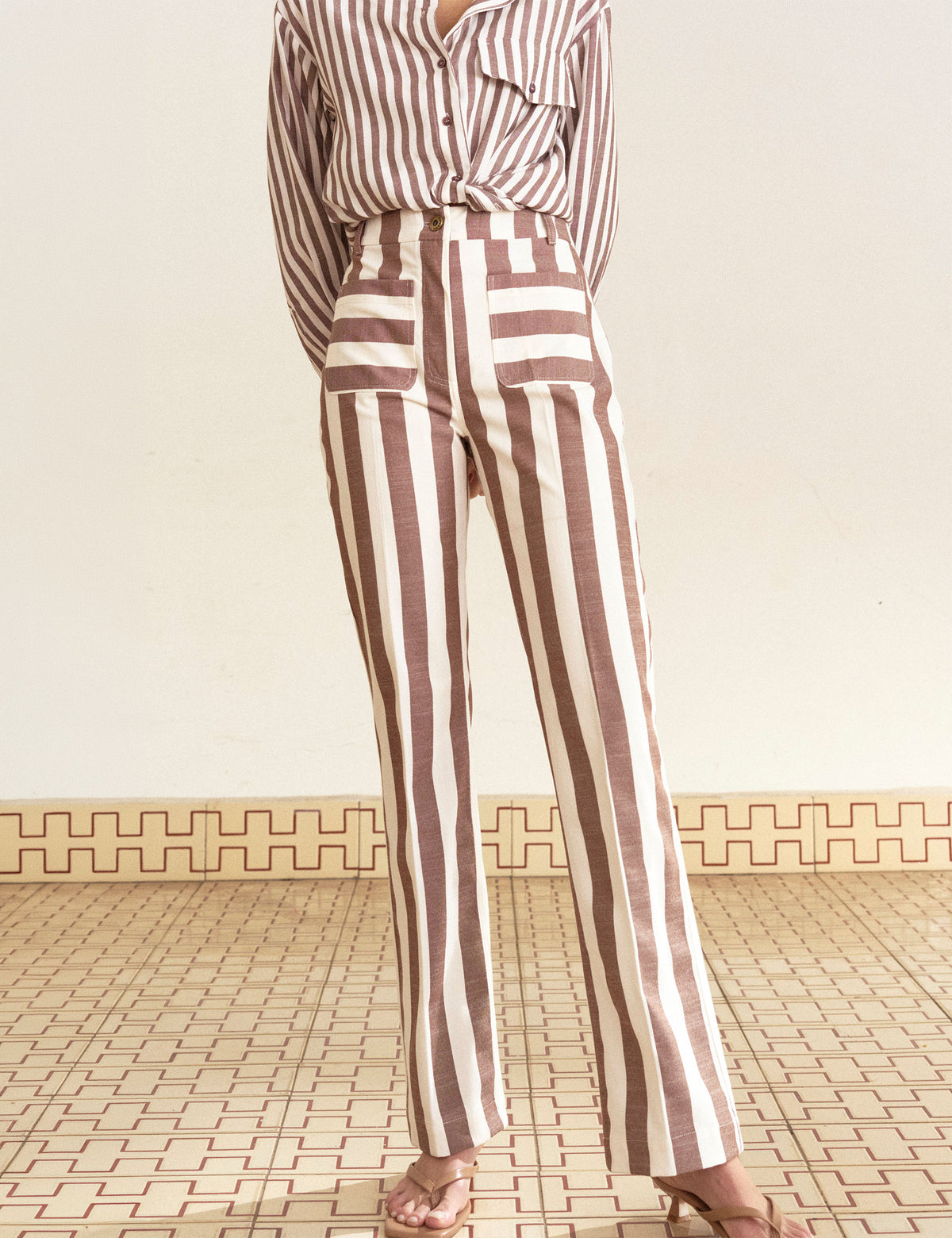 Calça Marie Rayon Off White