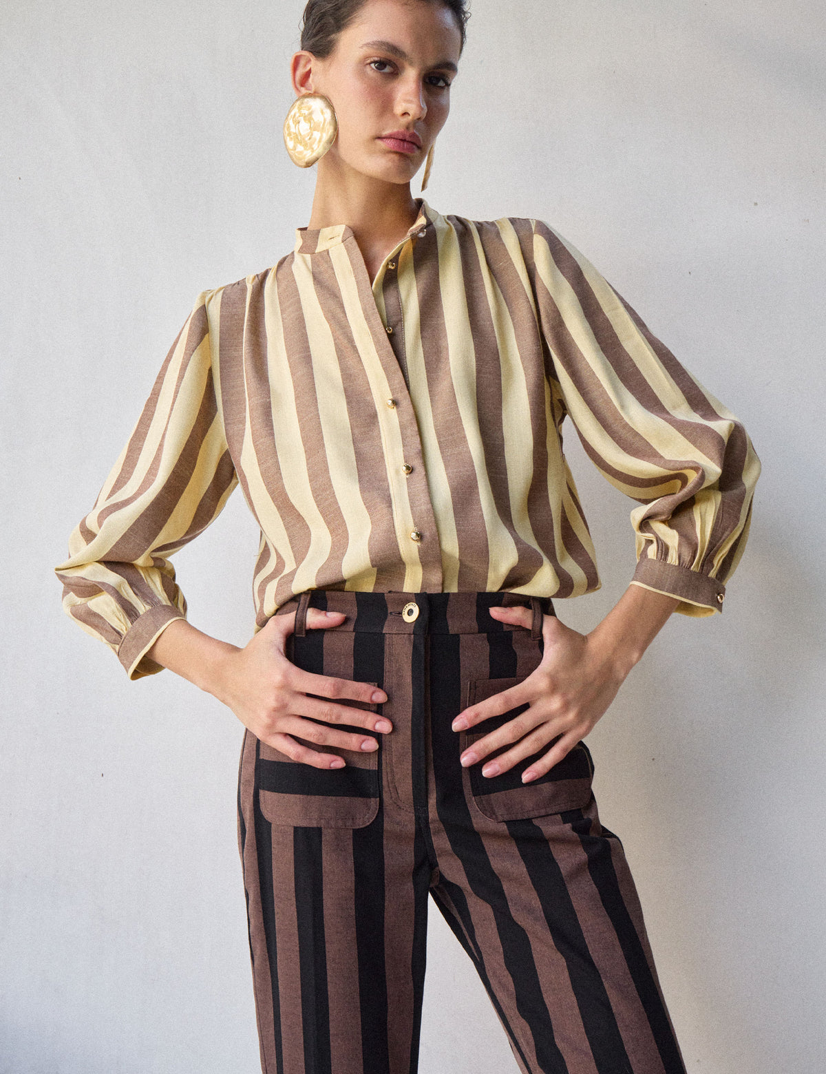 Calça Marie Rayon Marrom