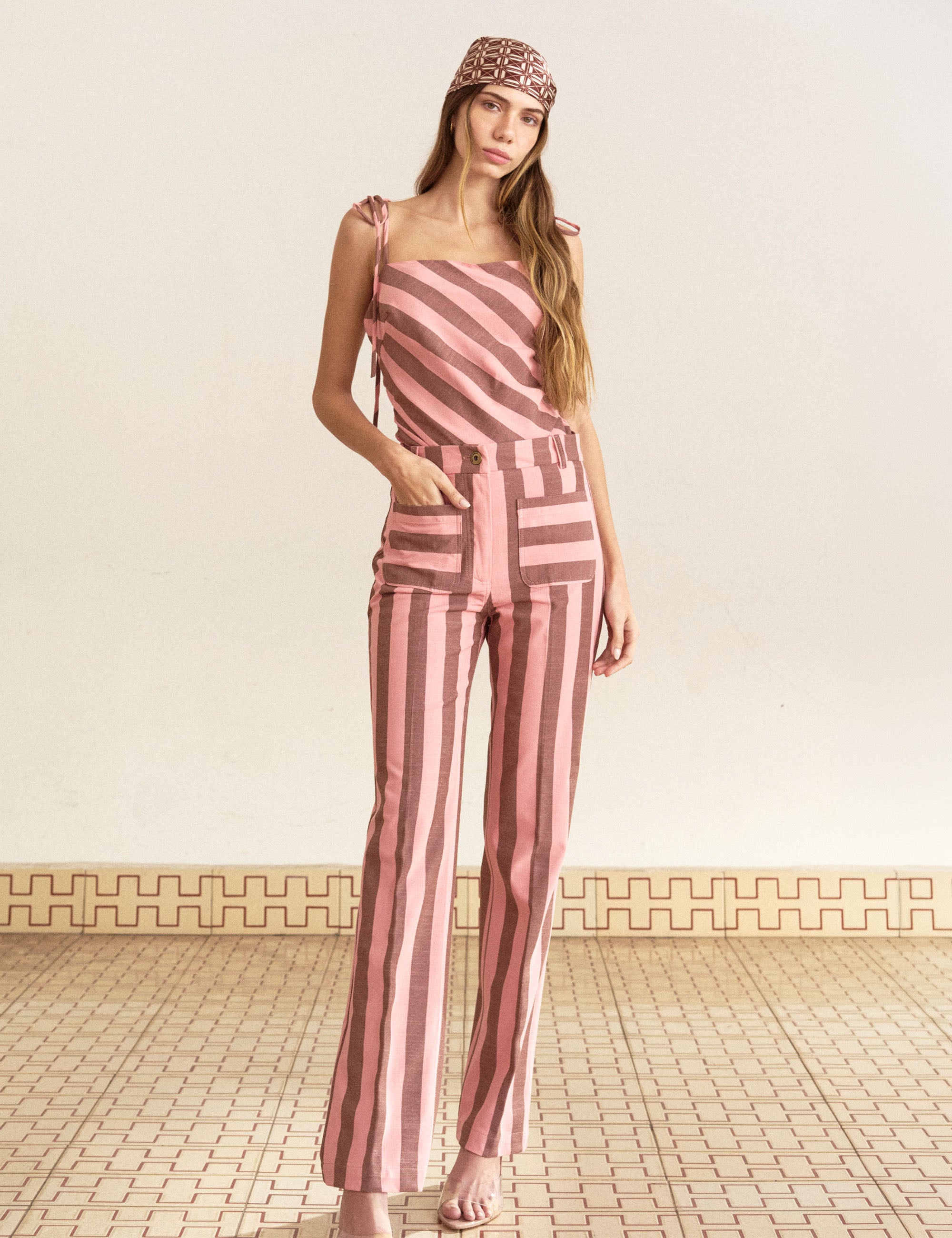 Calça Marie Rayon Rose