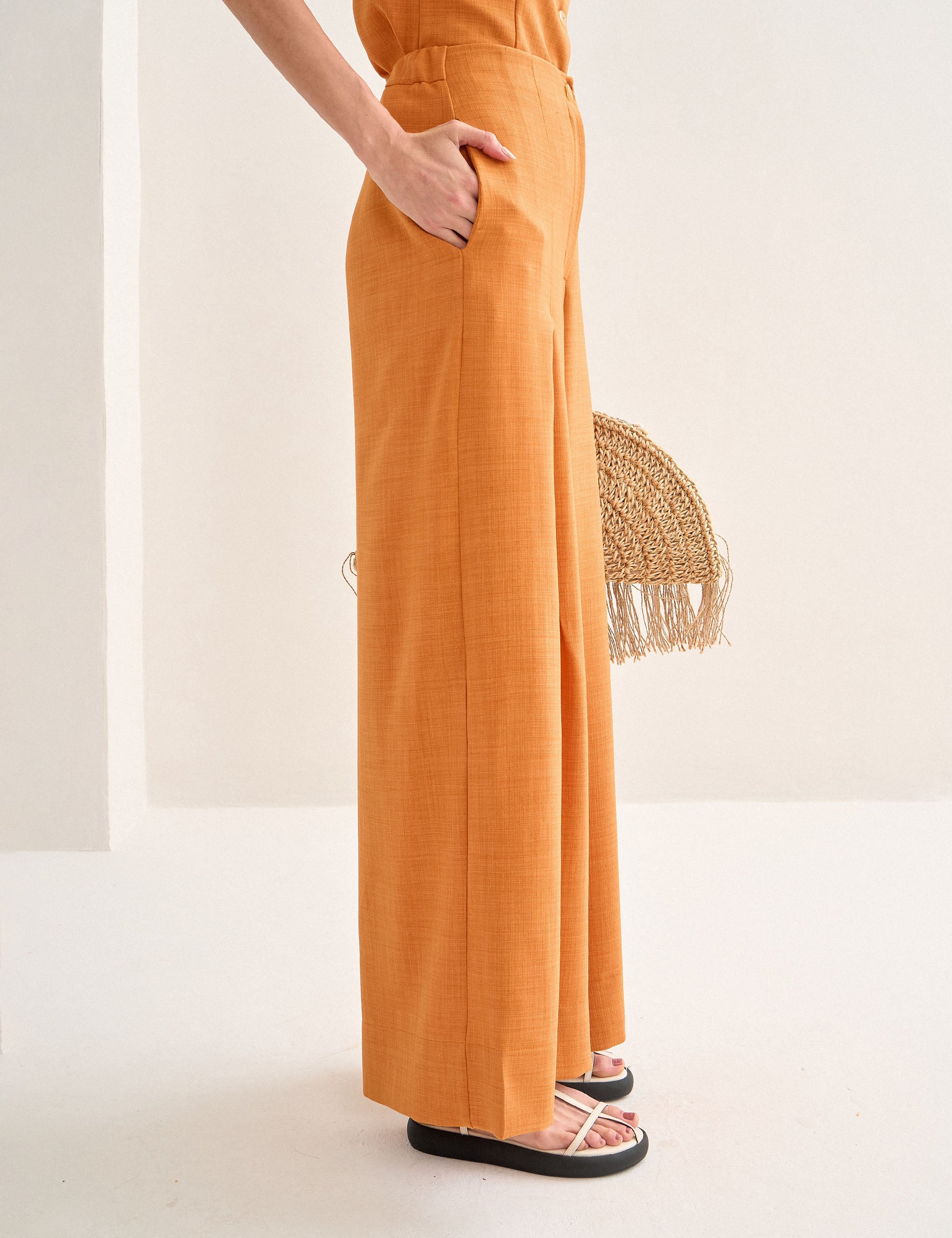 Calça Moana Alfaiataria Açafrão