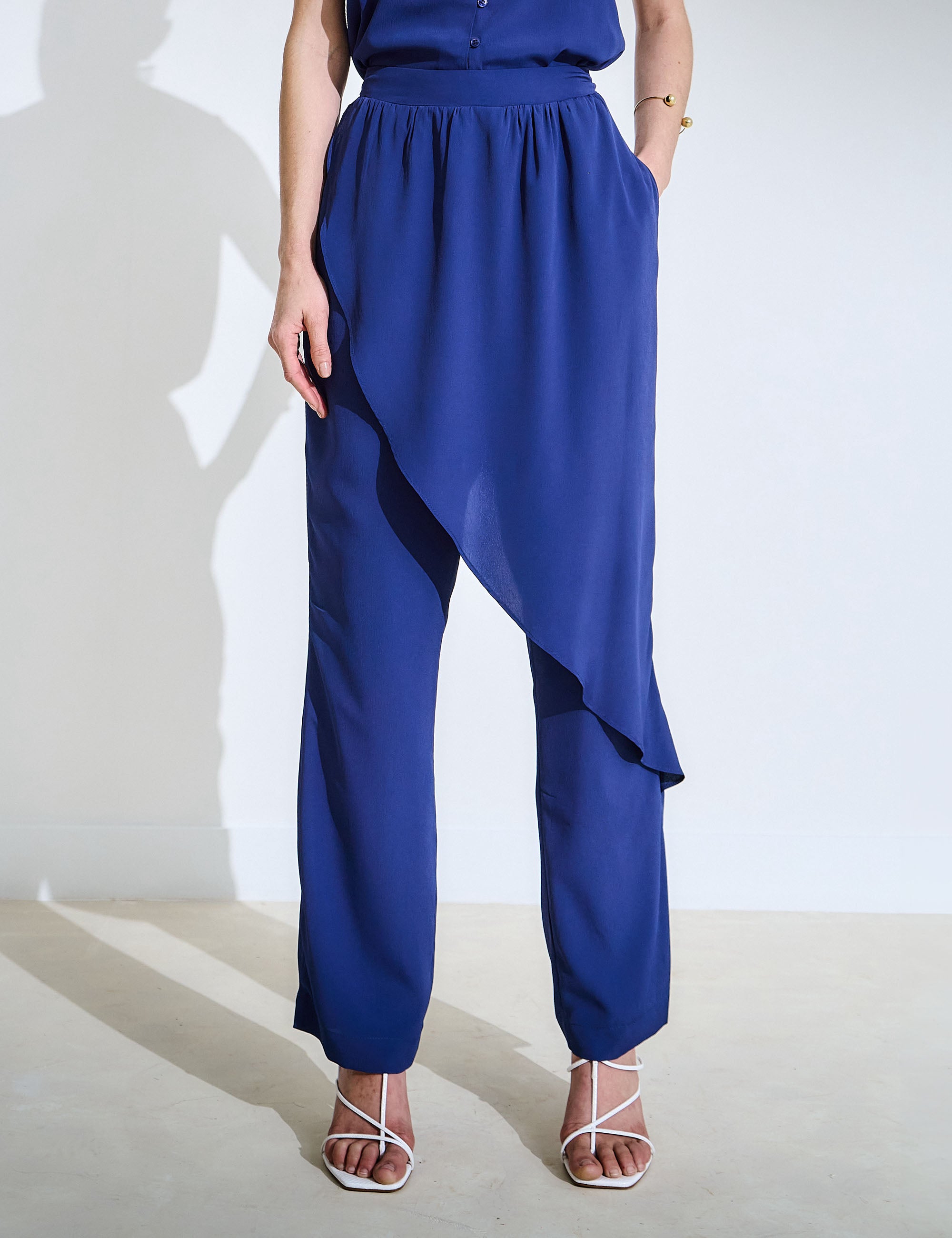 Calça Nara Crepe Marinho