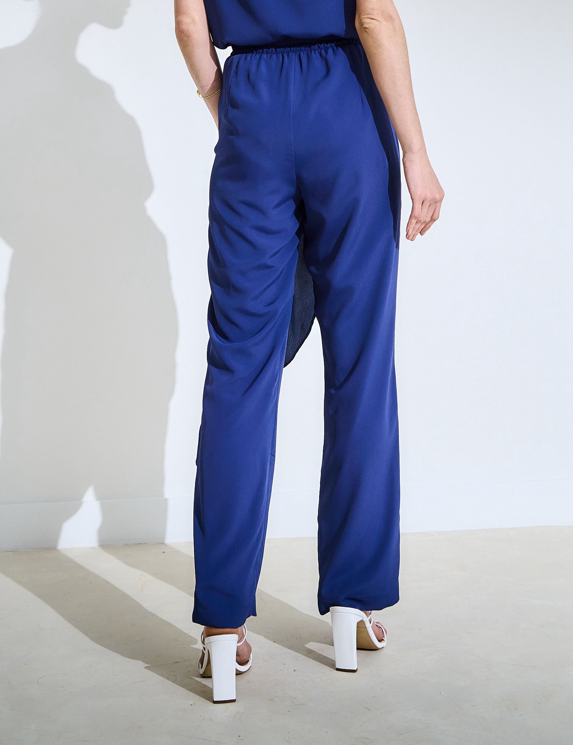 Calça Nara Crepe Marinho