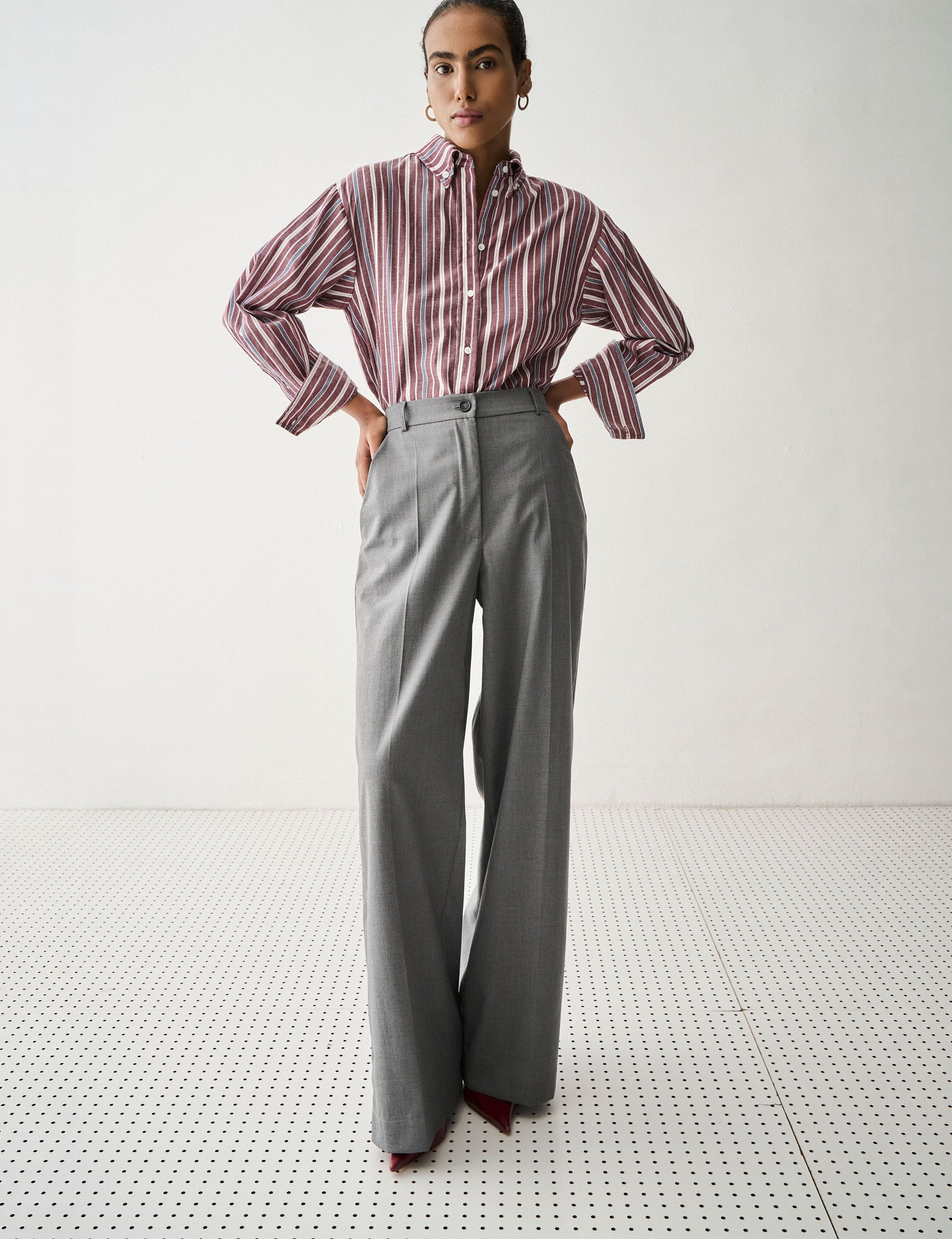 Calça Nysa Alfaiataria Cinza