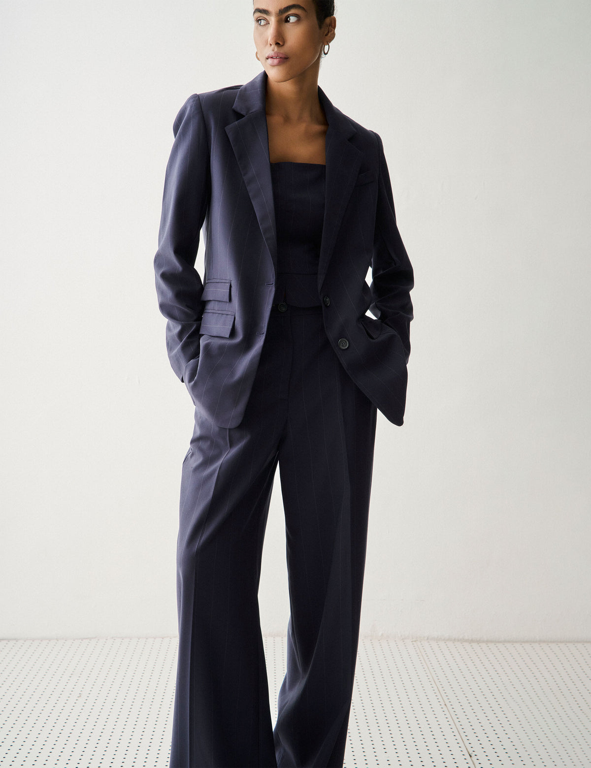 Blazer Nysa Alfaiataria Marinho